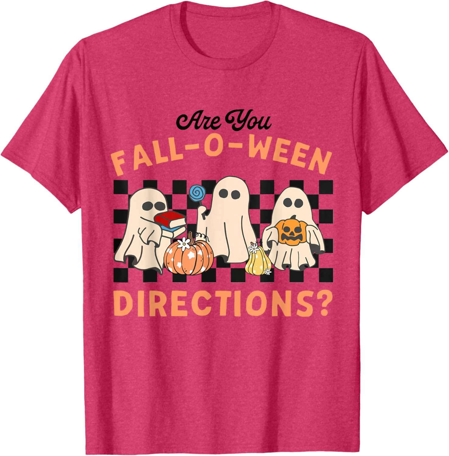 Retro Halloween Ghost T-Shirt for Teachers Fun Fall Style - 10