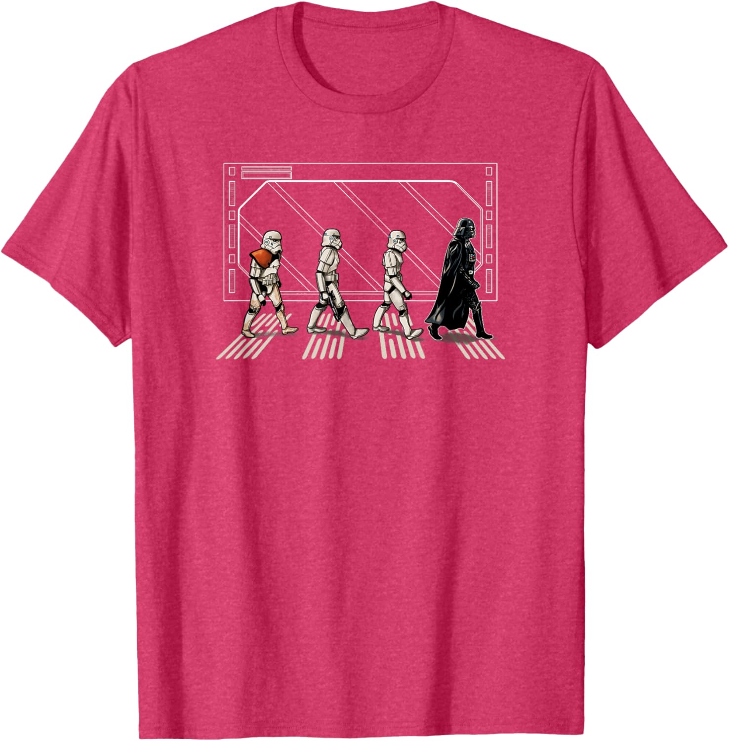 Star Wars Darth Vader and Stormtroopers Abbey Road T-Shirt for Fans - 15
