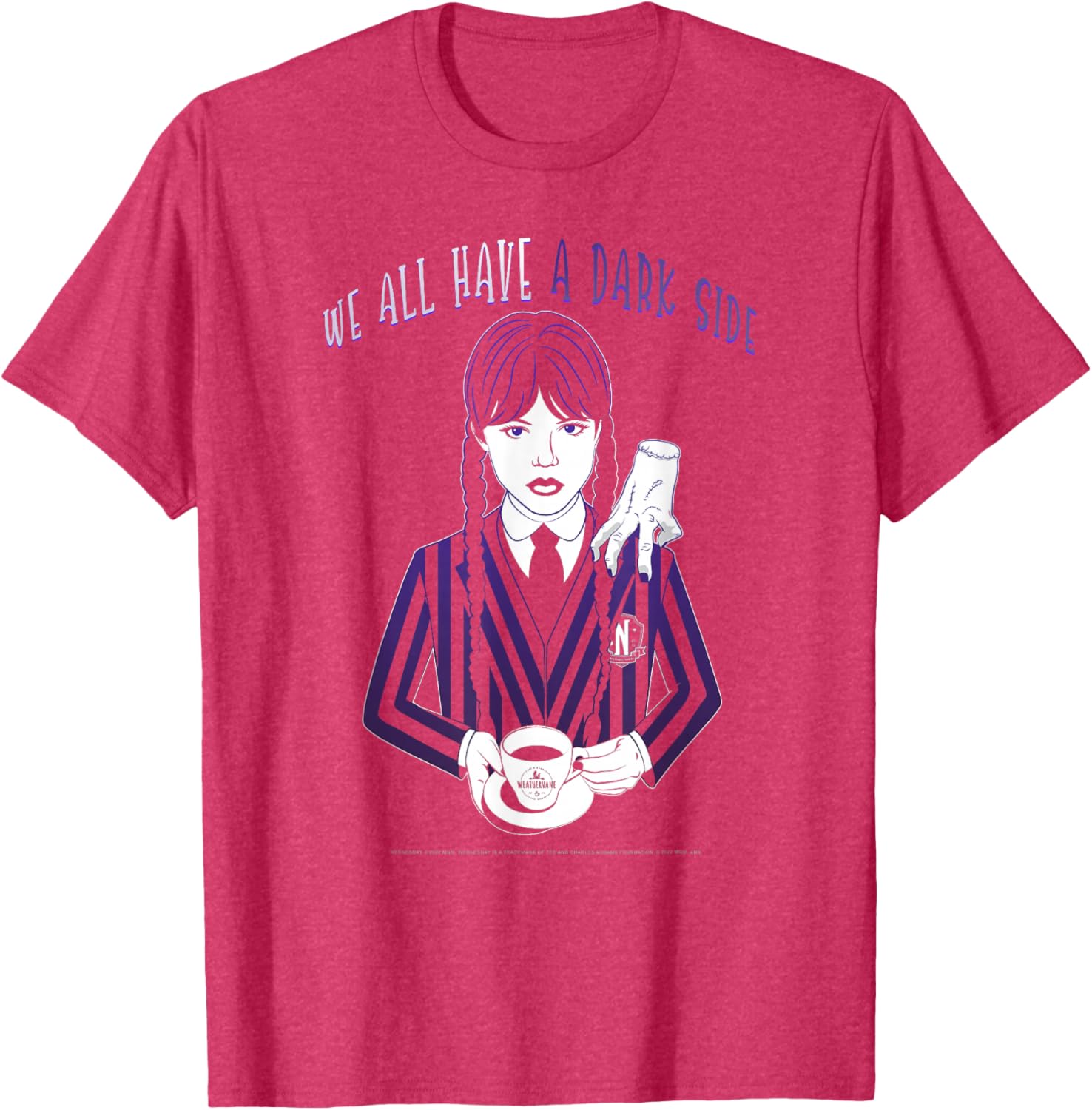 Wednesday and Thing Dark Side Quote T-Shirt Perfect for Fans and Gift Ideas - 1