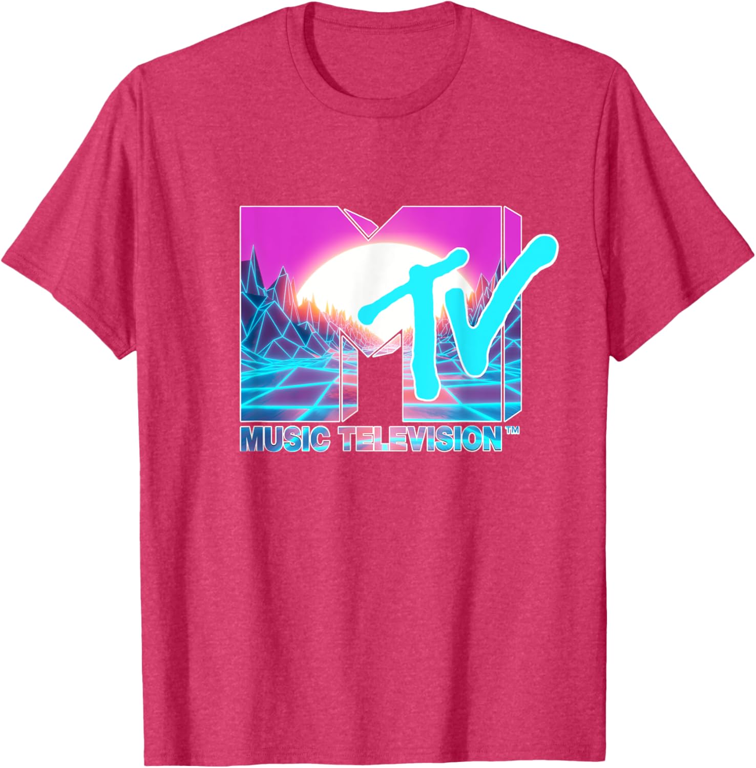 Mademark x MTV Official Logo T-Shirt with Sun and World Graphic - 3