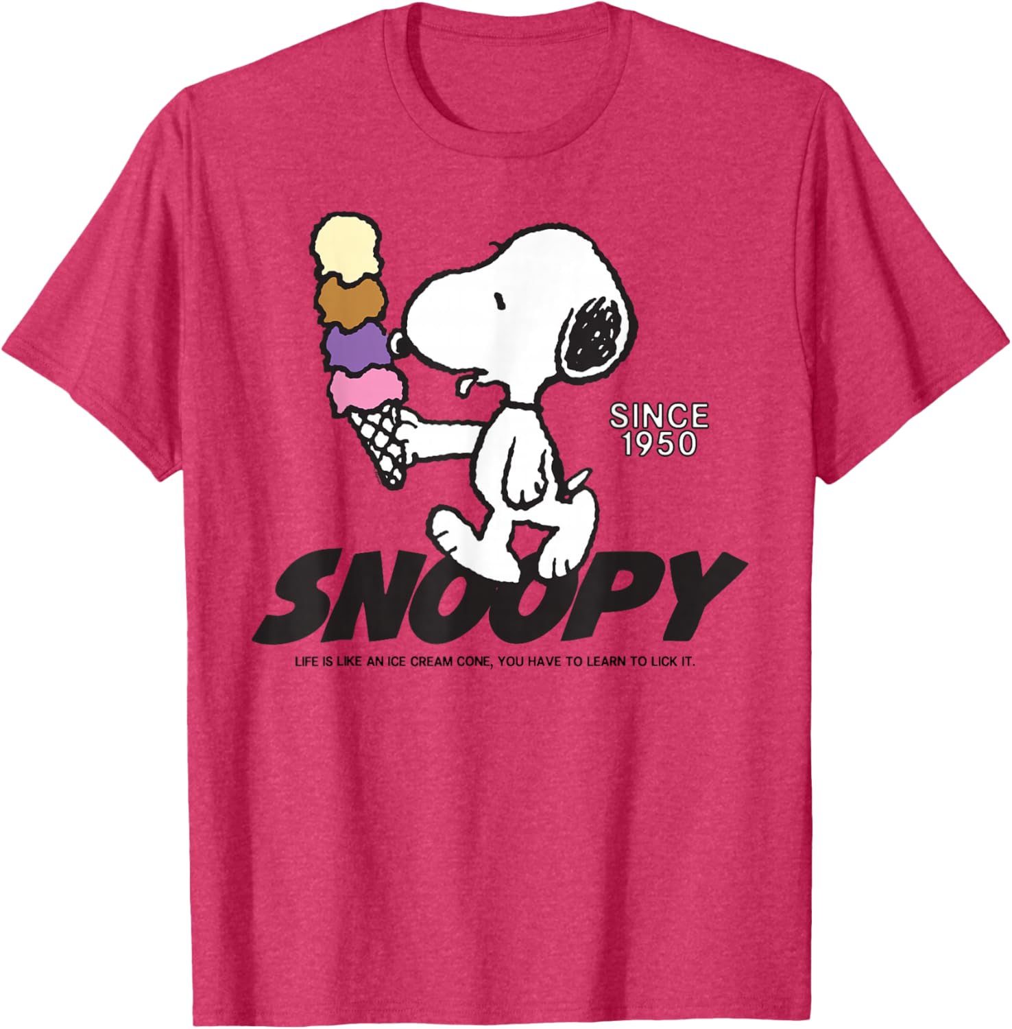Snoopy Peanuts Ice Cream Cone T-Shirt Fun and Stylish Apparel - 13