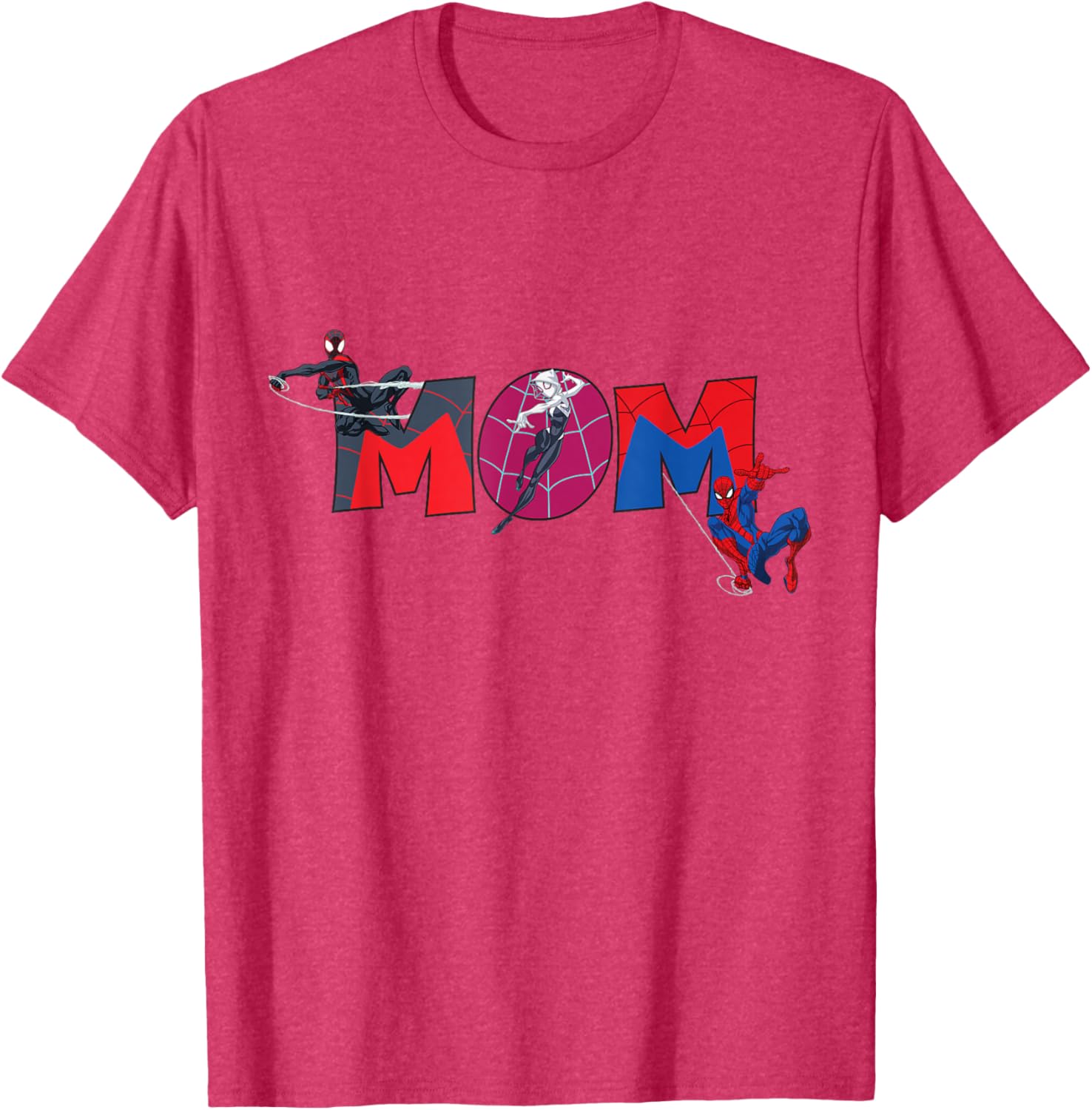 Marvel Spider-Man Trio Mom T-Shirt for Mother's Day Family Trip - 8