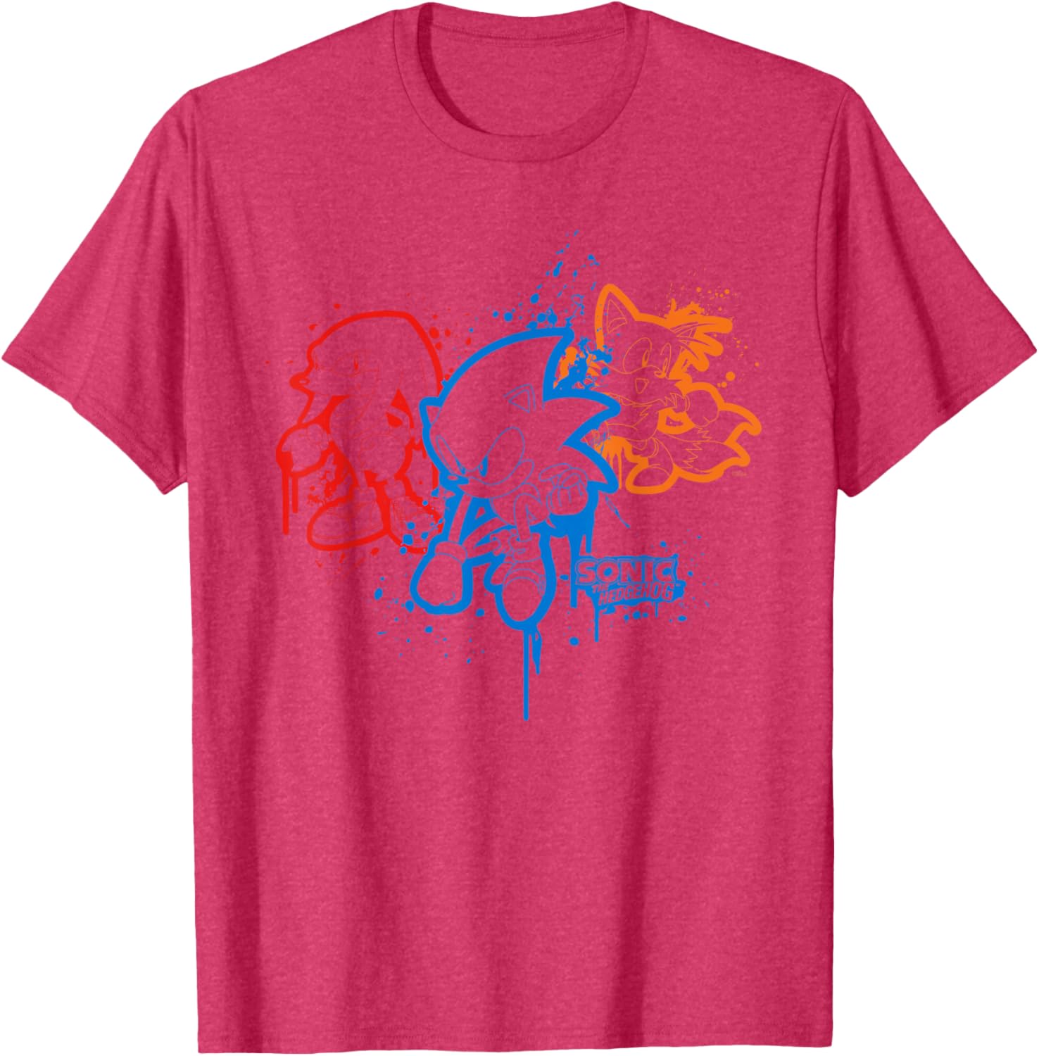 Sonic the Hedgehog Spray Paint T-Shirt Fun Graphic Tee for Fans - 5