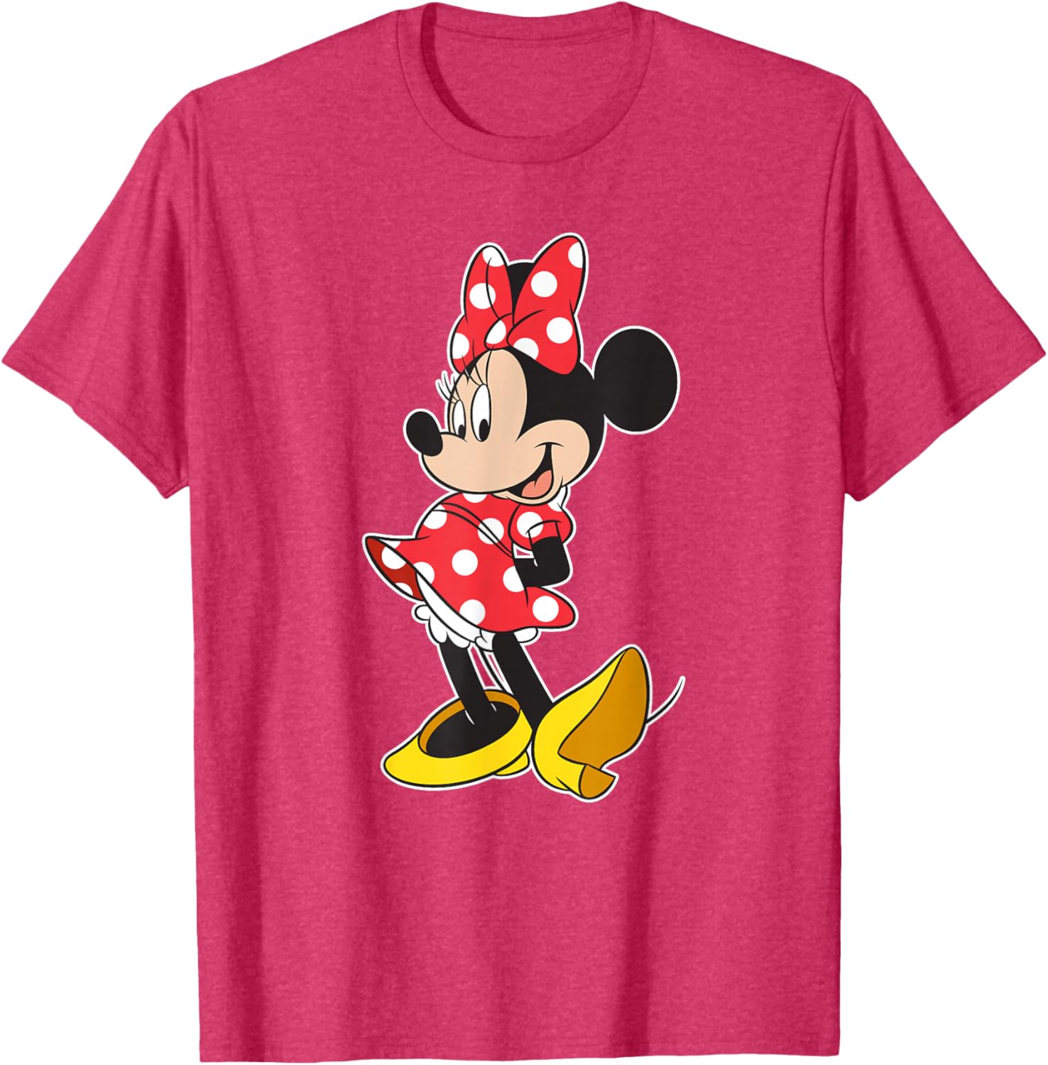 Cute Disney Minnie Mouse Classic Pose T-Shirt for Kids and Adults - 16