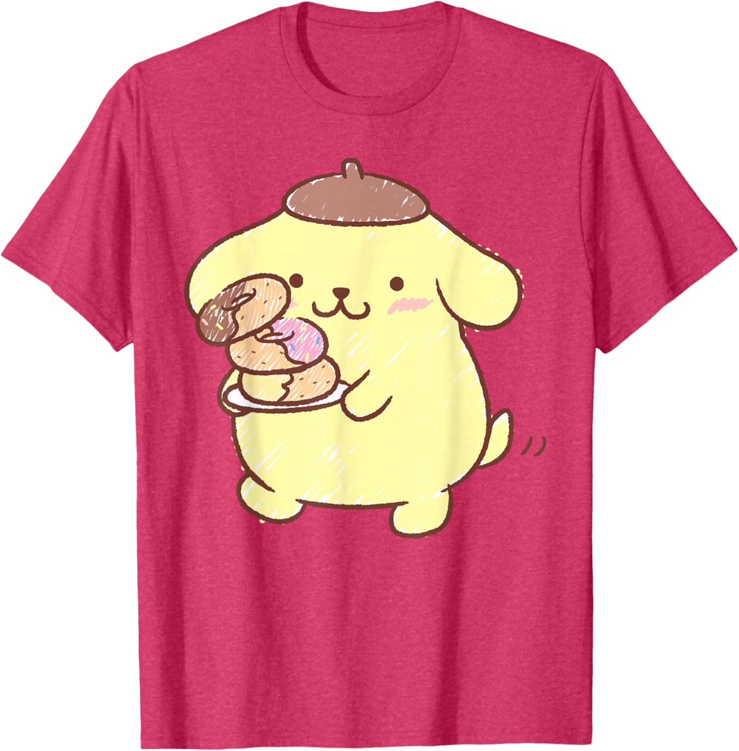 Pompompurin Donuts T-Shirt Cute & Comfy Clothing for Fans - 13