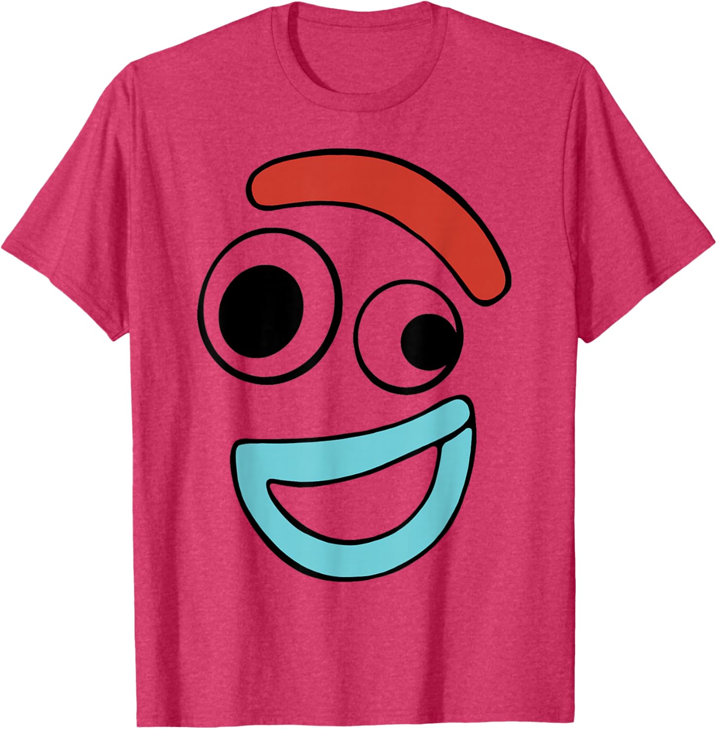 Disney Pixar Toy Story 4 Forky Happy Face T-Shirt for Kids and Adults - 3