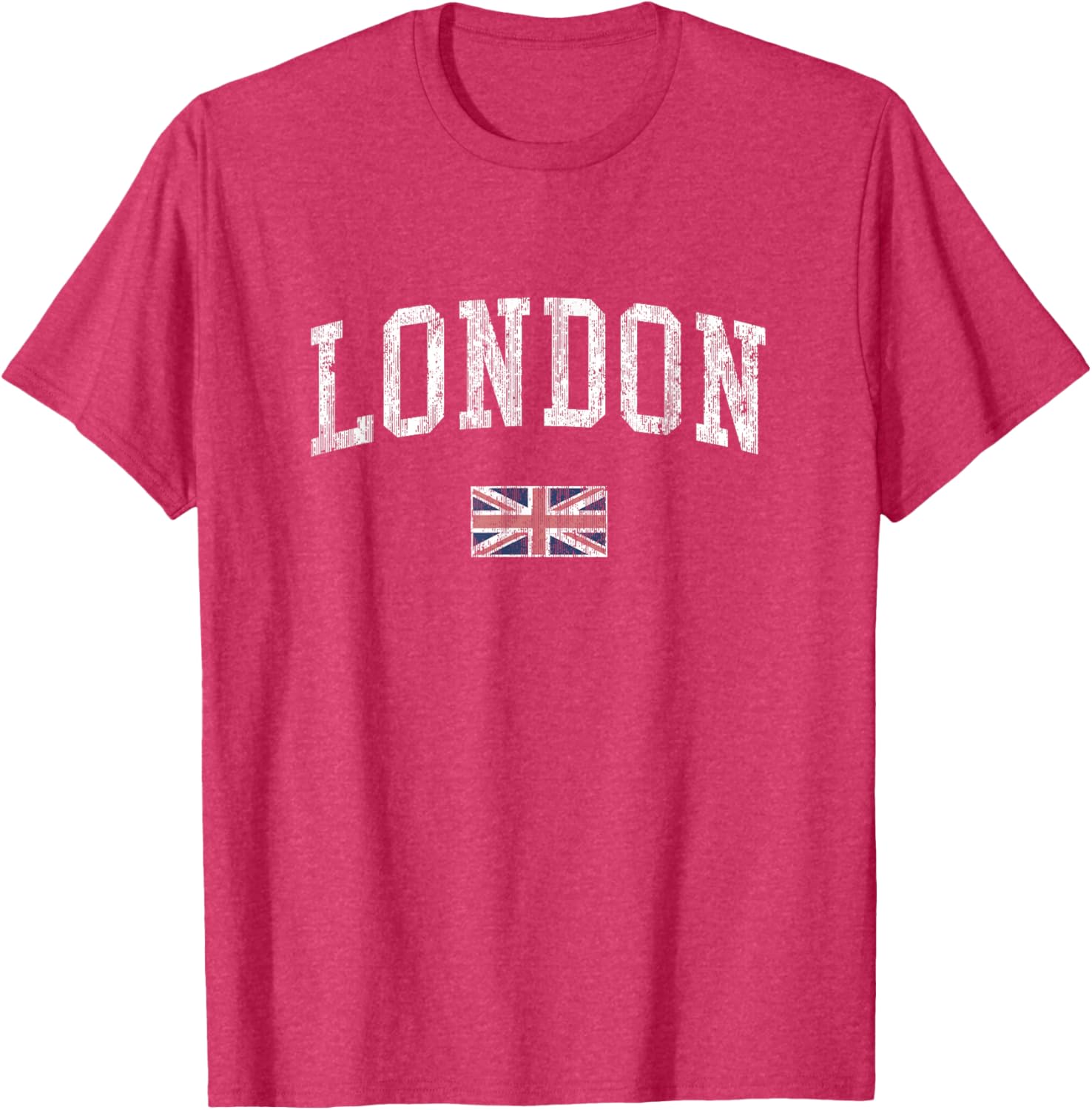 London Vintage Sports T-Shirt with British Flag Design for Men and Women - 8