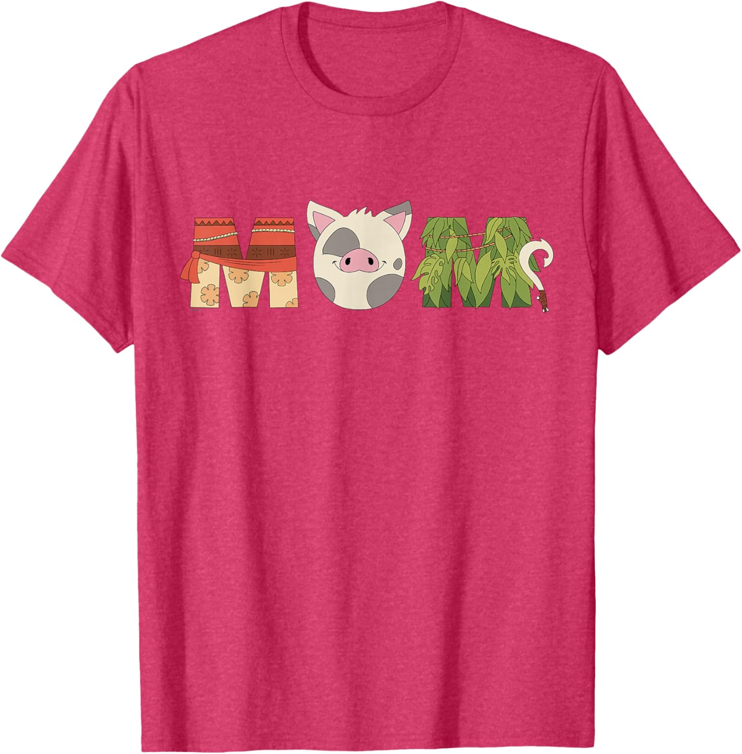 Disney Moana Best Mom T-Shirt featuring Pua and Maui for Mother's Day - 3