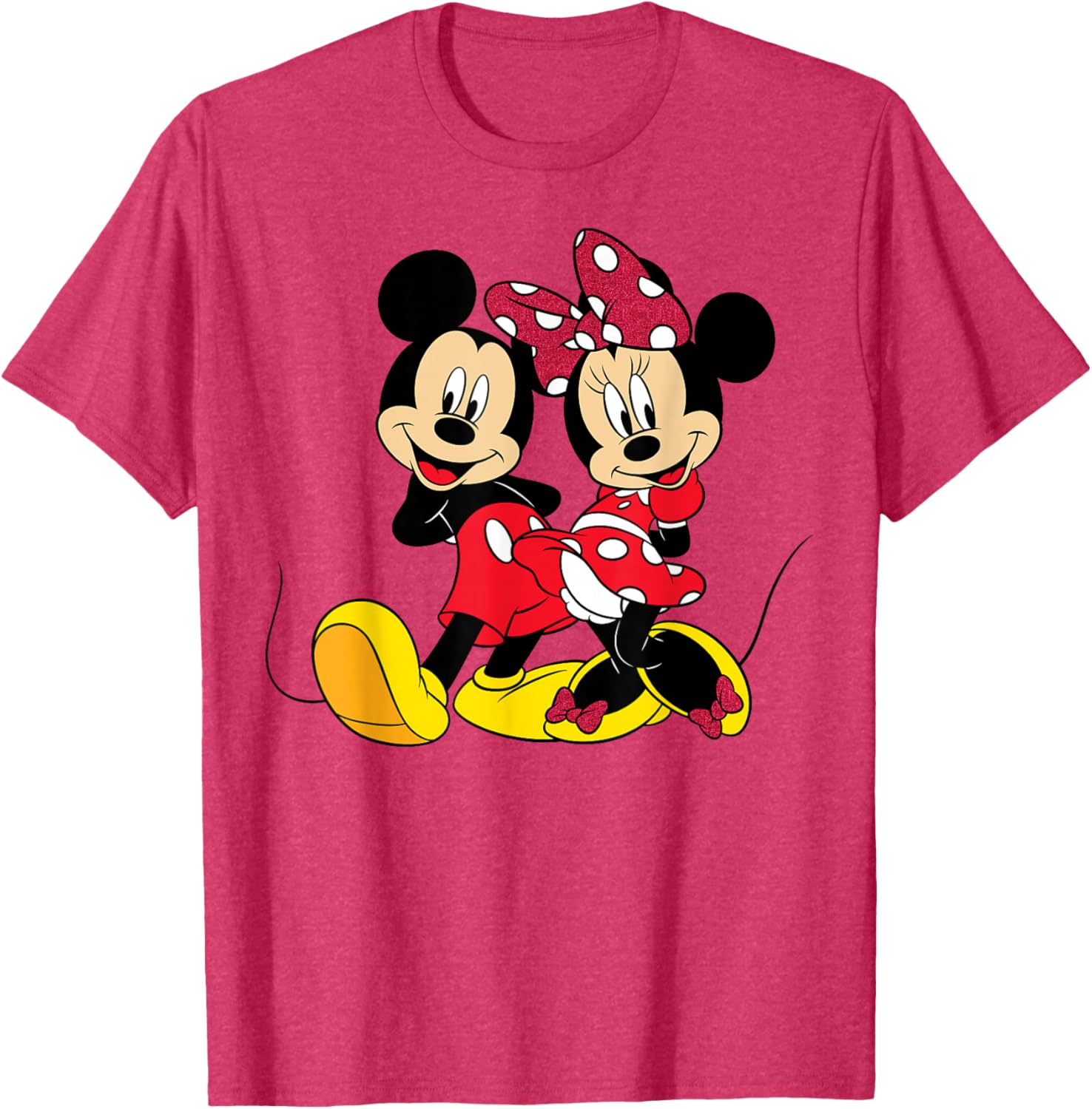 Disney Mickey and Minnie Mouse T-Shirt for Kids and Adults Fashion Fun - 1