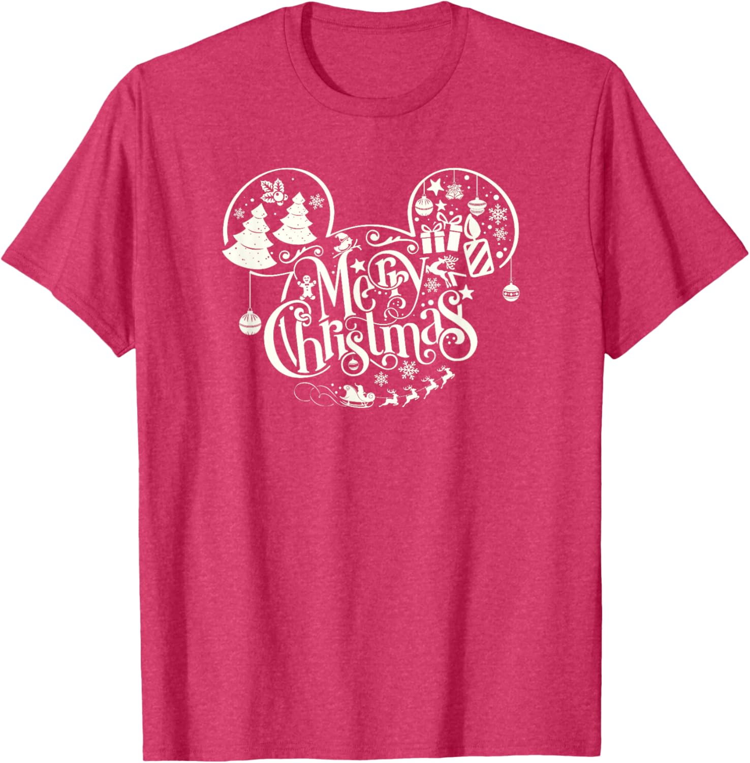 Merry Mickey Ears T-Shirt | Disney Christmas Clothing for Kids & Adults - 10
