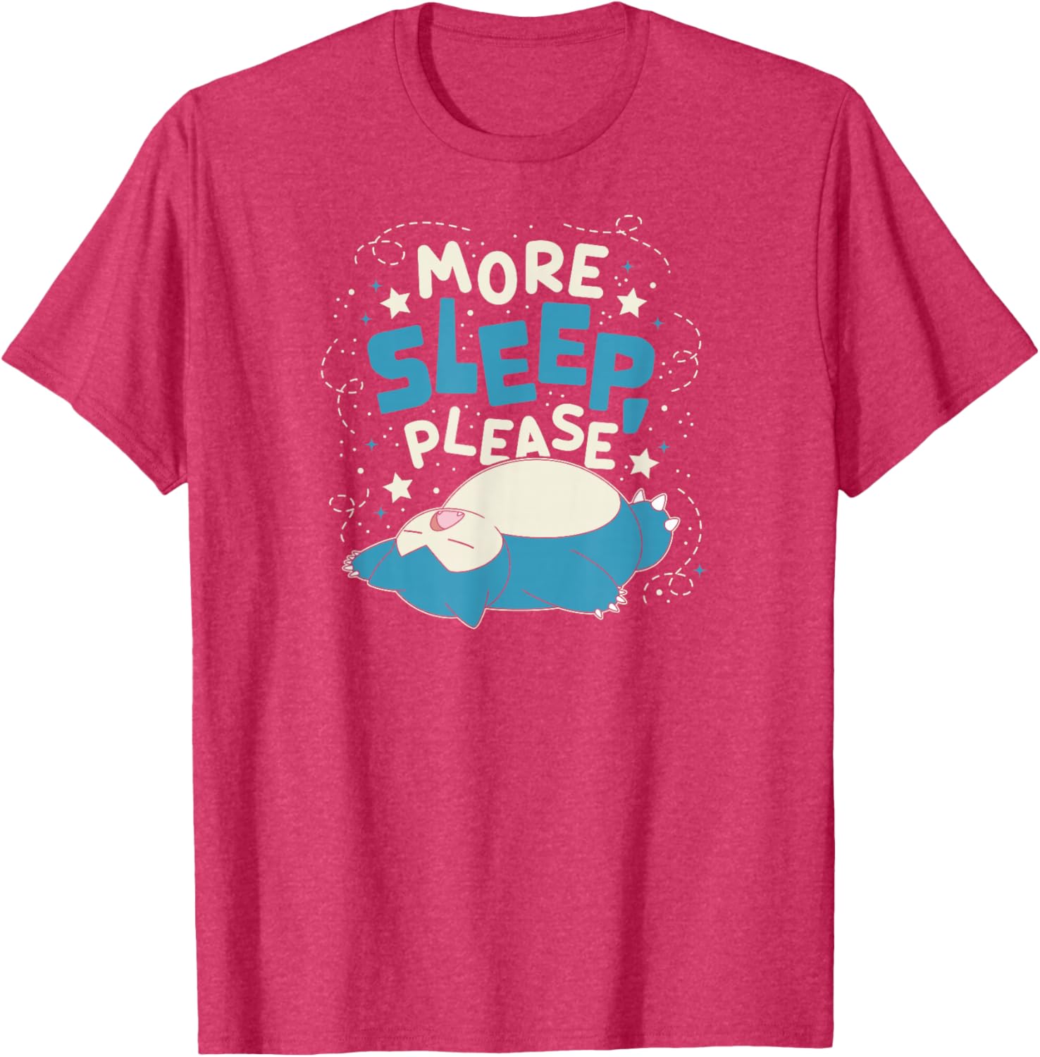 Snorlax More Sleep Please T-Shirt for Pokémon Fans - Comfy and Cute - 4