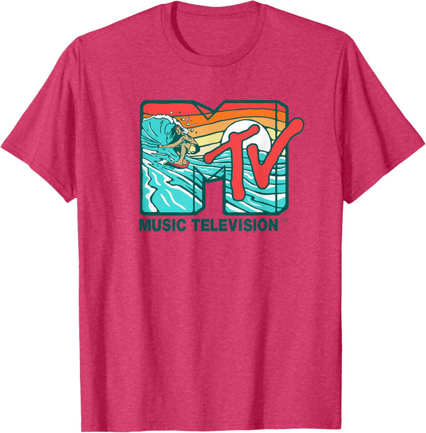 Mademark x MTV Surfer Logo Retro Graphic T-Shirt for Cool Style - 11