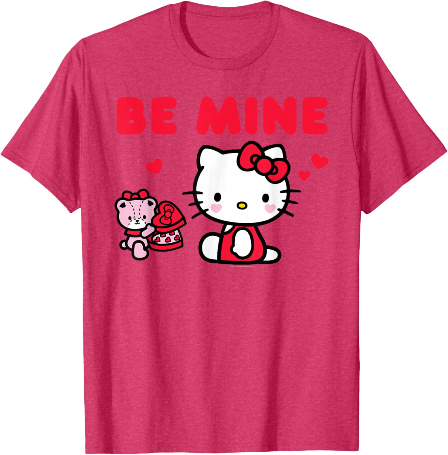Cute Hello Kitty Be Mine Chocolates T-Shirt for Valentine's Day Fun - 10