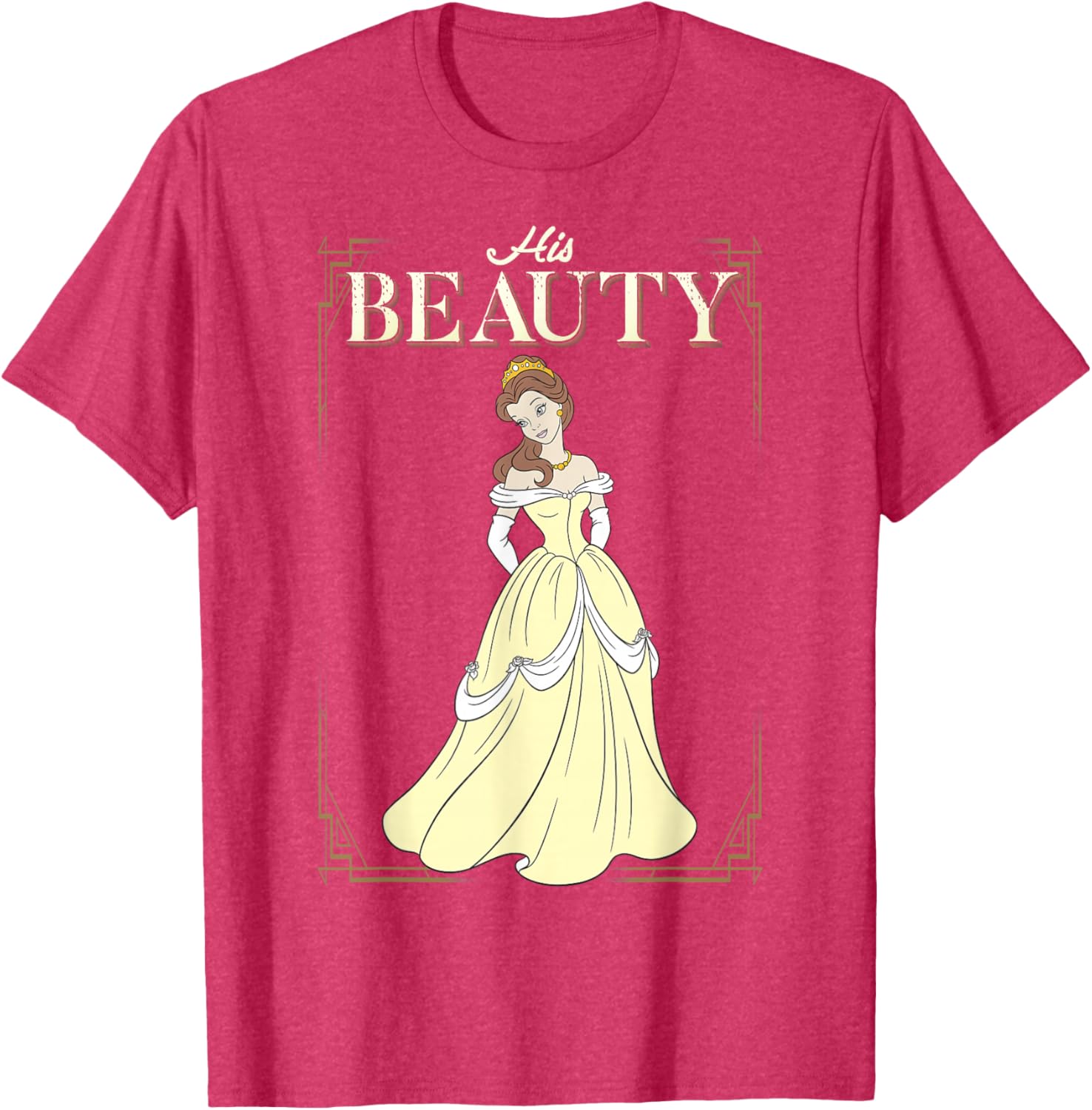 Disney Beauty and the Beast Belle Vintage Frame T-Shirt for Fans - 1