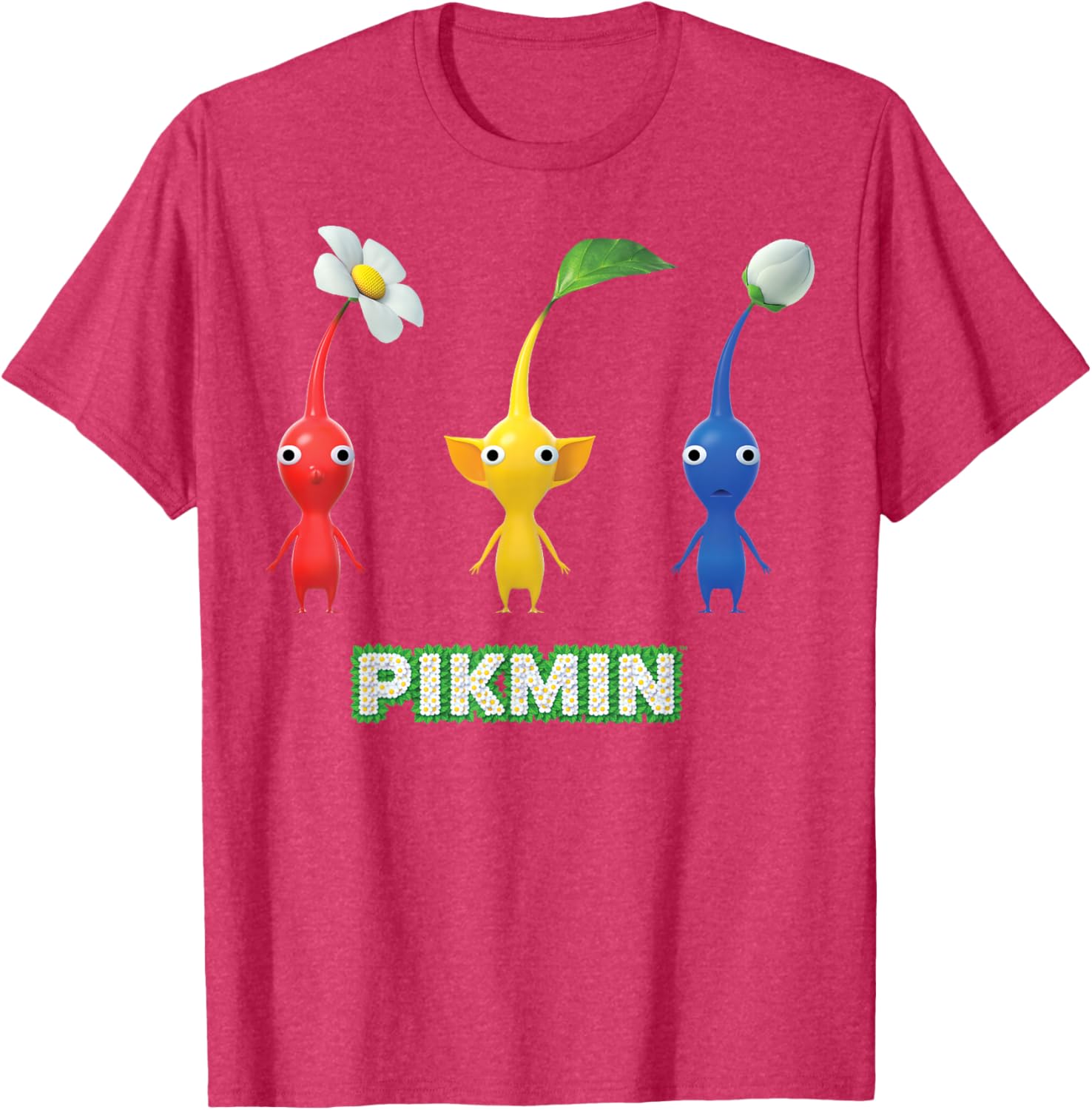 Nintendo Pikmin Trio T-Shirt for Fans of Fun and Adventure - 3