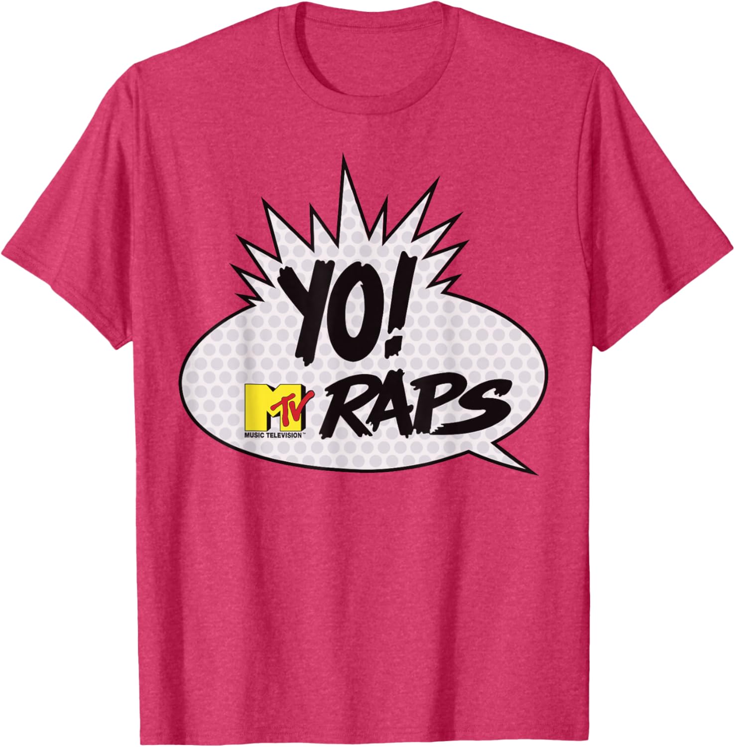 MTV Yo! MTV Raps Comic Book Talk Bubble T-Shirt for Music Lovers - 9