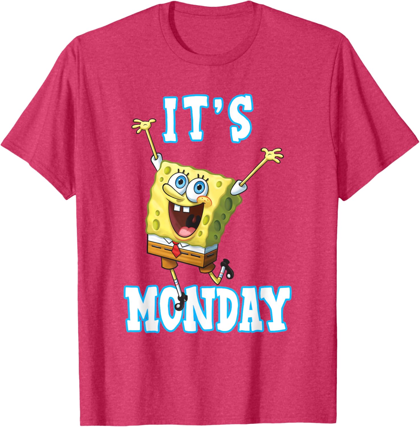 Mademark SpongeBob SquarePants It's Monday T-Shirt for Fun Casual Wear - 2
