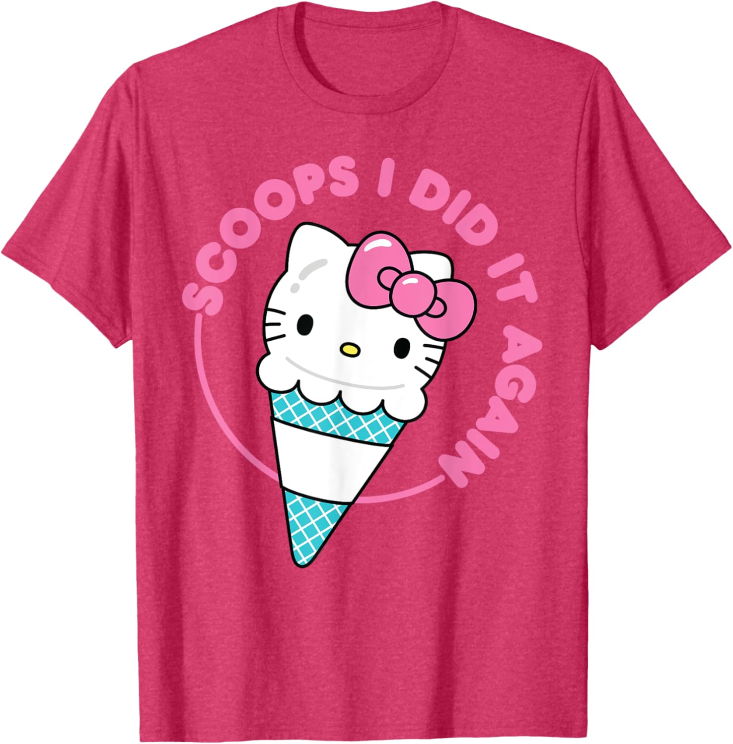 Hello Kitty Ice Cream Cone T-Shirt for Men, Women, Girls & Kids - 1