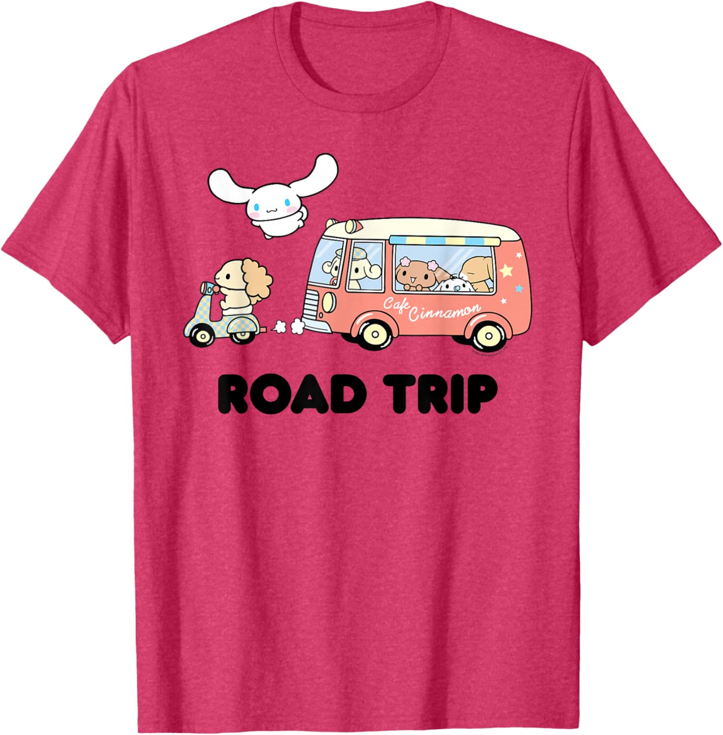 Cute Cinnamoroll Road Trip T-Shirt for Fun Adventures and Travel - 19