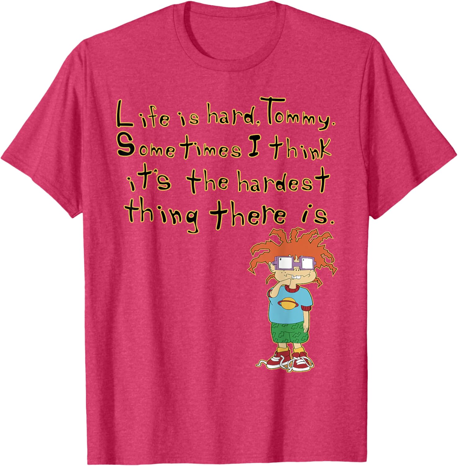 Mademark x Rugrats Chuckie Life is Hard Tommy Graphic T-Shirt - 9