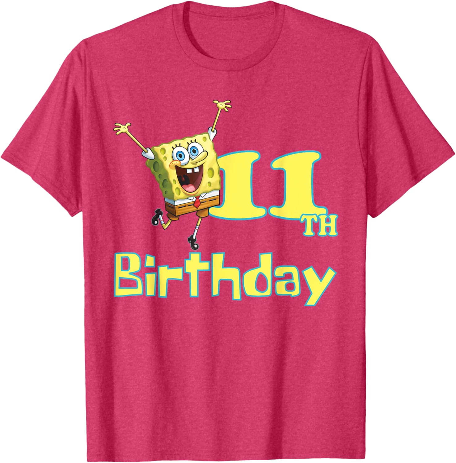 Mademark SpongeBob SquarePants 11th Birthday T-Shirt for Kids - 15