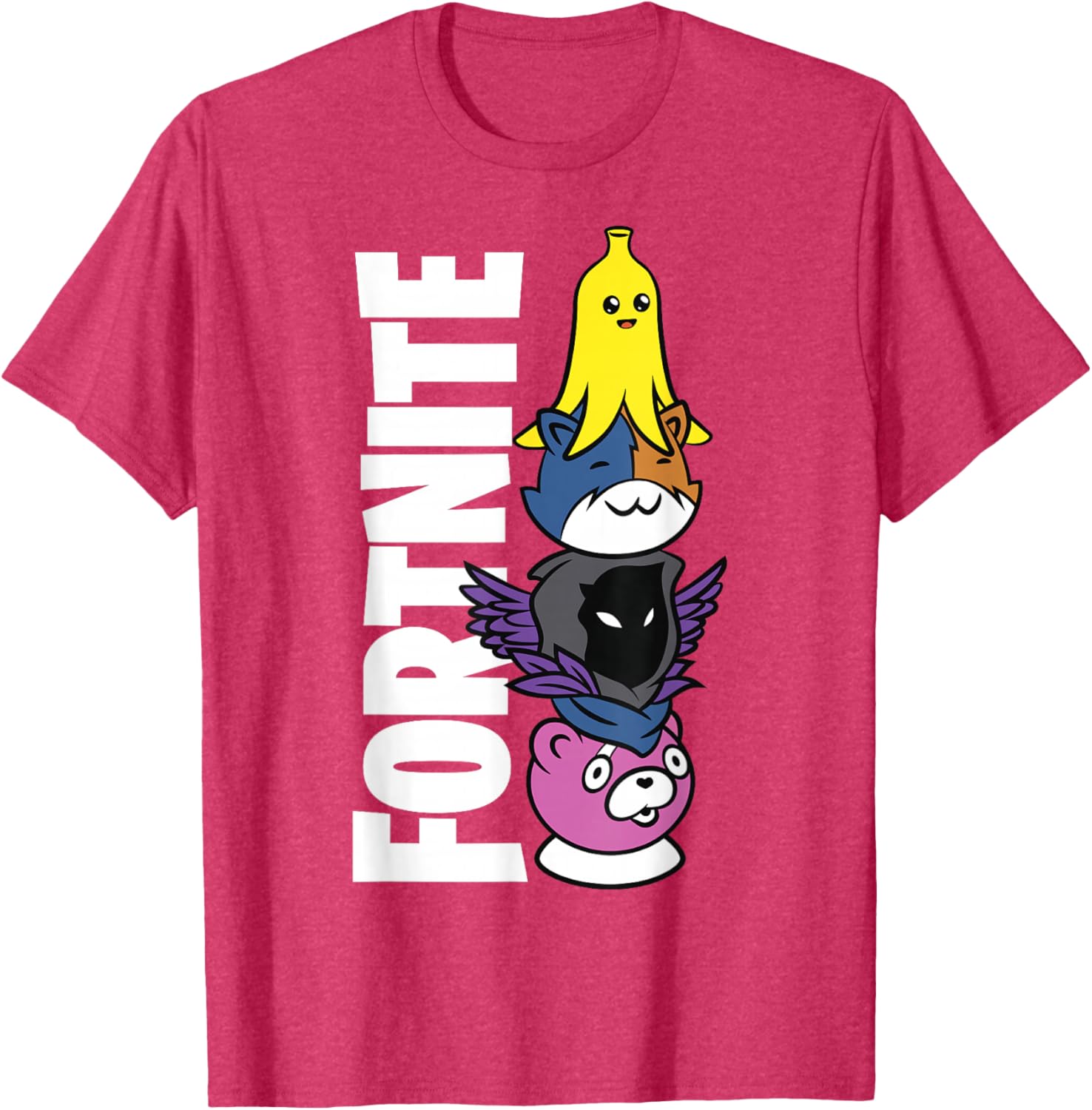 Fortnite Black Classic Fit Crew Neck T-Shirt for Adults - Stylish Comfort - 1
