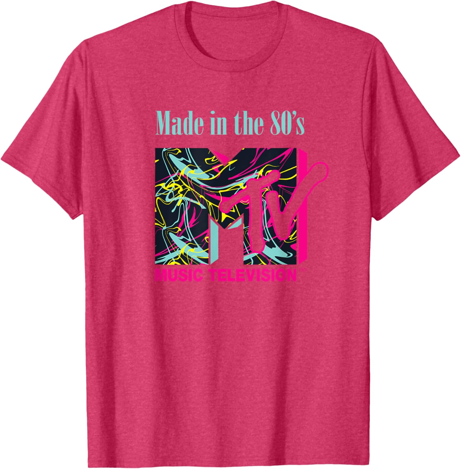 Mademark x MTV Funky New Wave Lines Logo T-Shirt for Trendy Style - 6