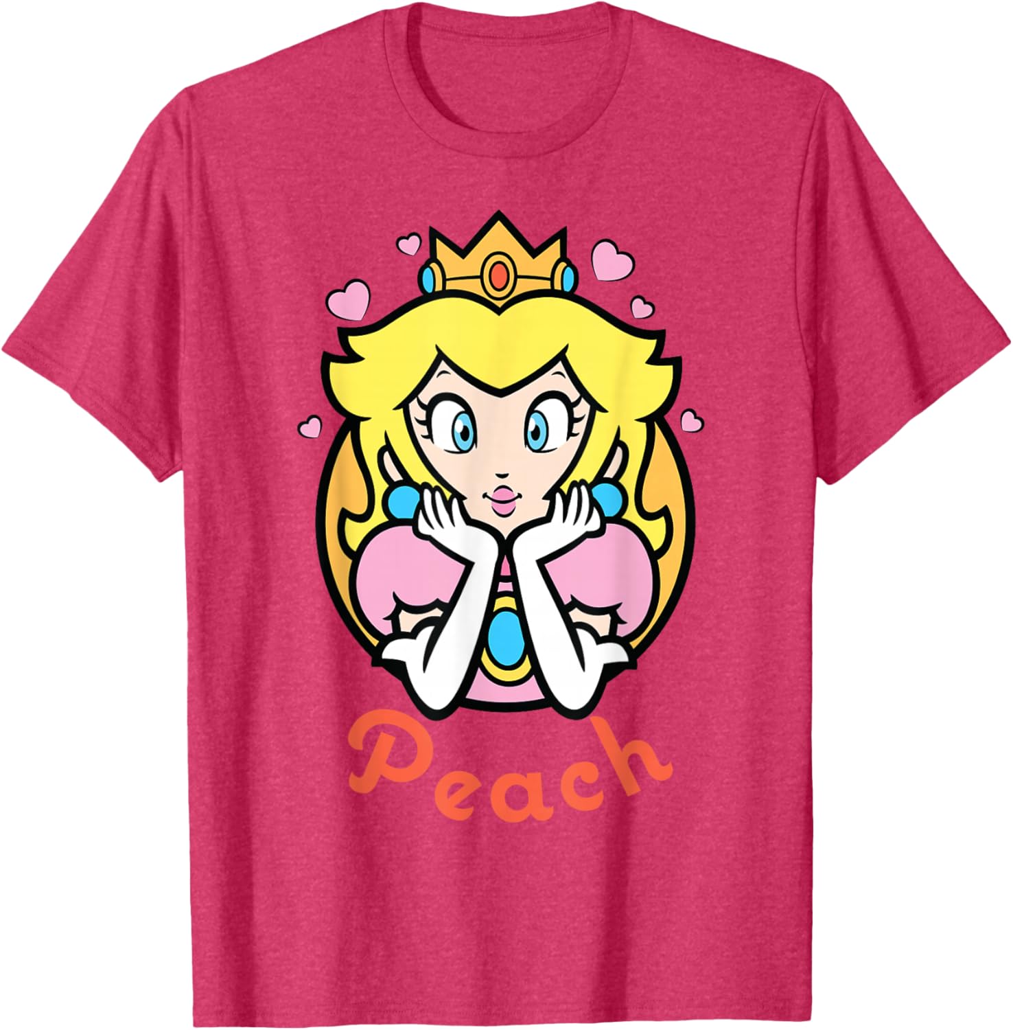 Nintendo Super Mario Princess Peach Portrait Graphic Tee for Fans - 4