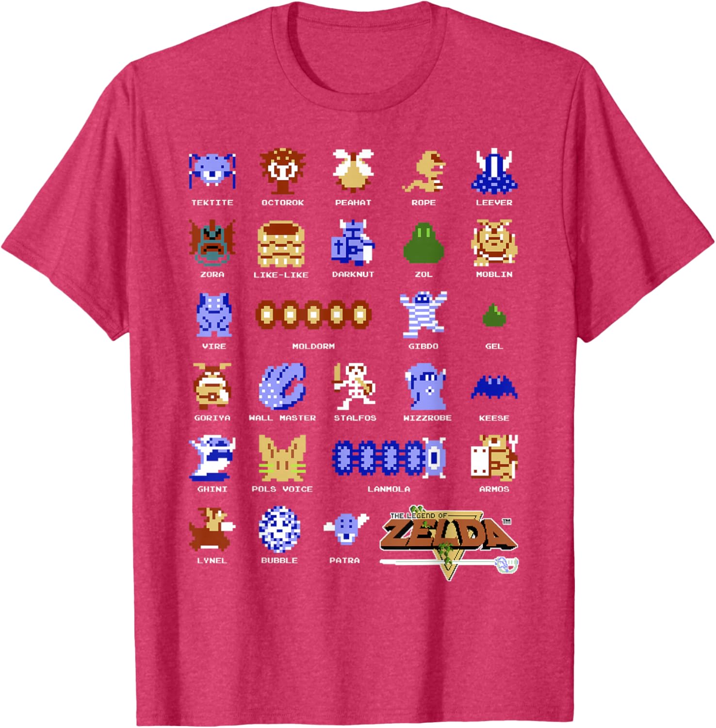 Legend Of Zelda Pixel Art Character T-Shirt for Fans and Gamers - 2