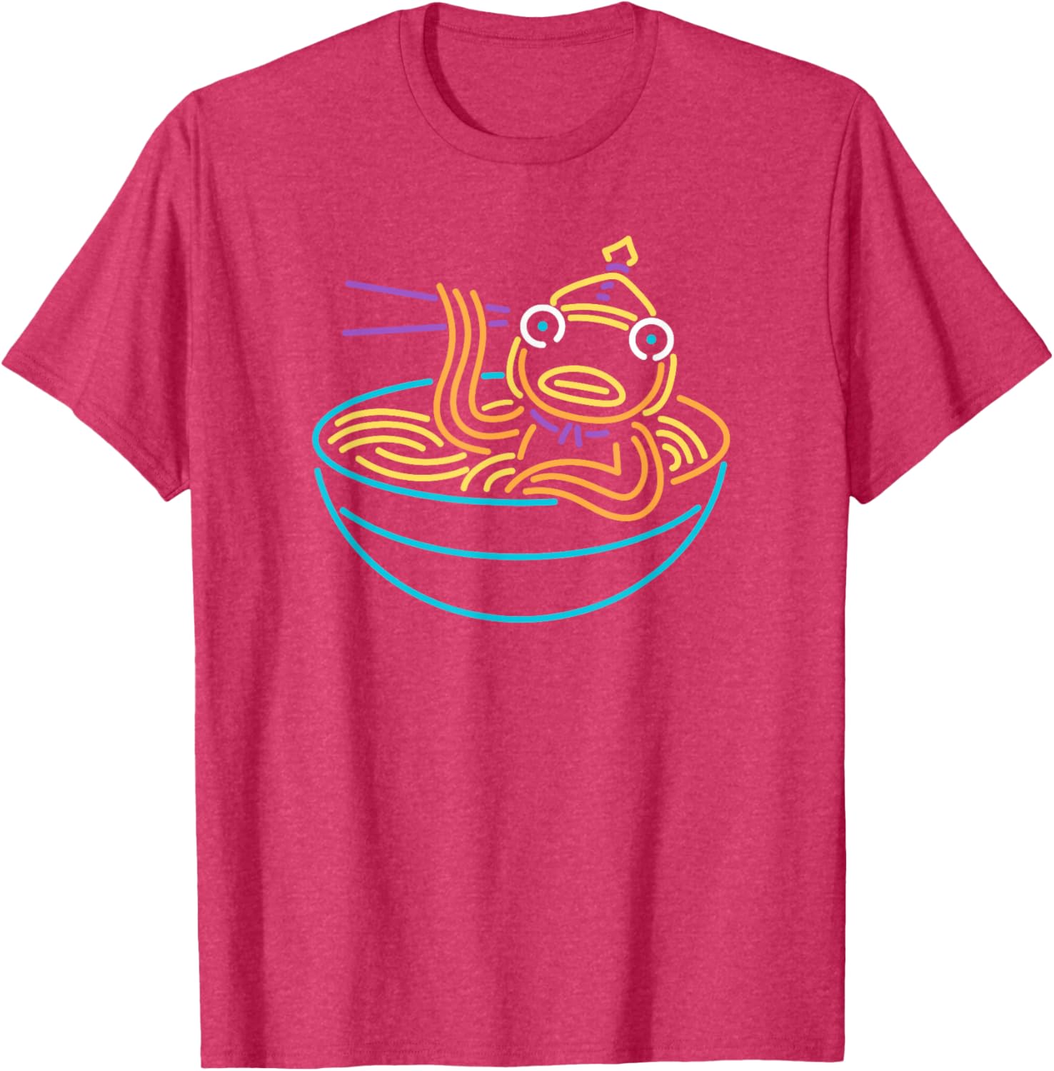 Fortnite Fishstick Neon Ramen Bowl Icon T-Shirt for Gamers and Fans - 11
