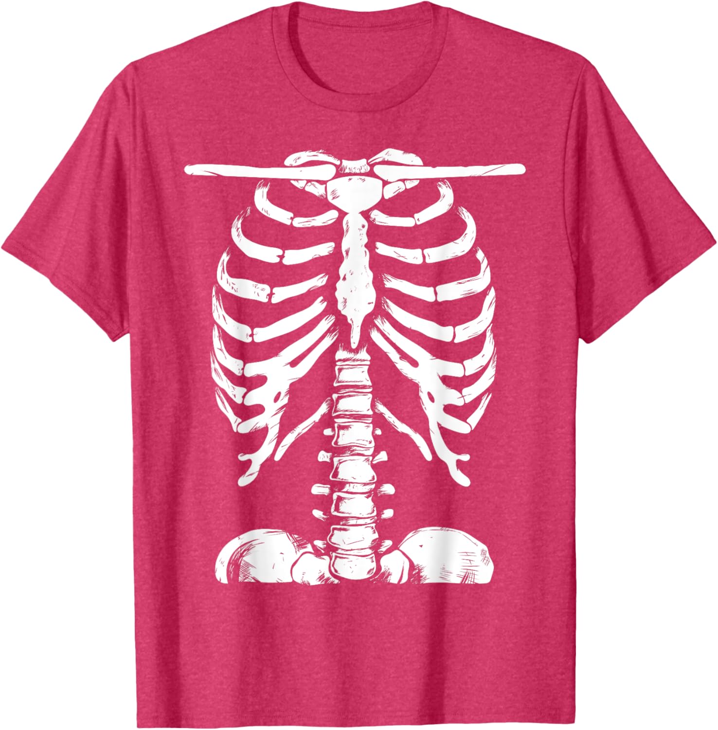 Skeleton Rib Cage Halloween T-Shirt for Men and Women Perfect Costume - 4