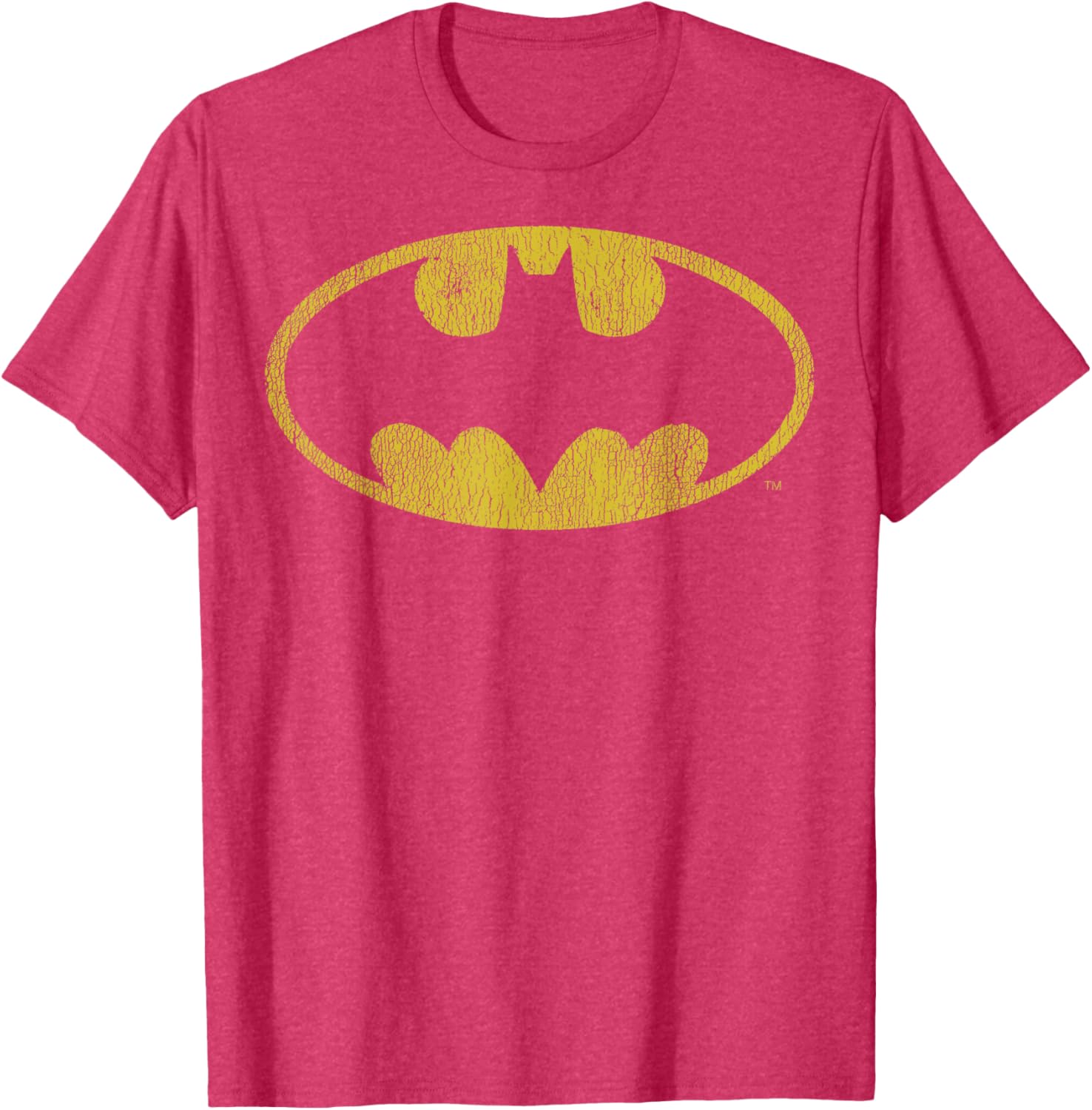Batman Distressed Classic Logo Short Sleeve T-Shirt for Fans of DC Comics - 11
