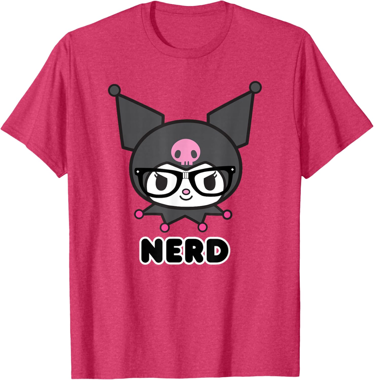 Cute SANRIO Kuromi Nerd Glasses T-Shirt for Fun Fashion Lovers - 8