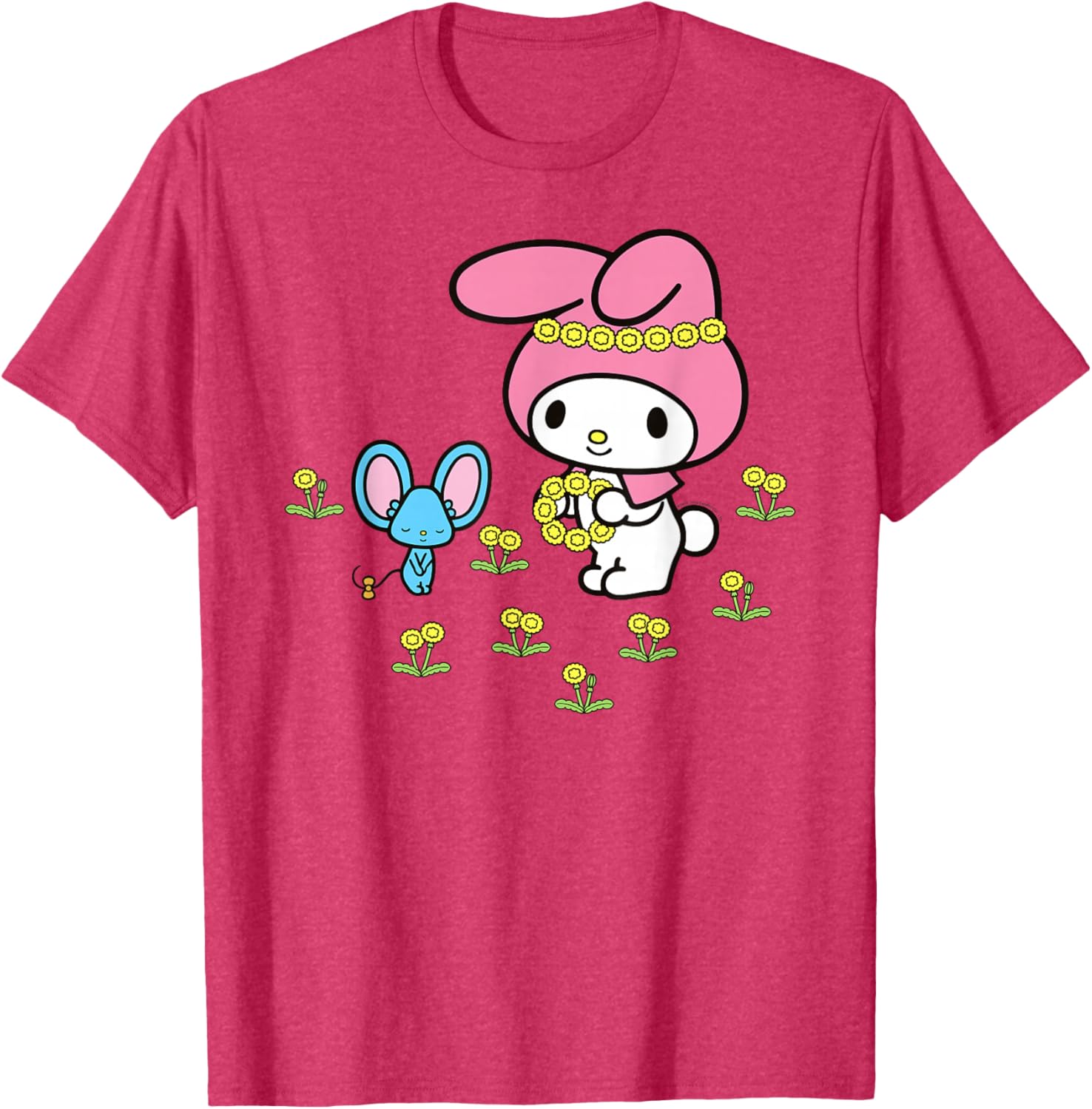 My Melody Flower Crown T-Shirt for Fun and Stylish Outfits - 10