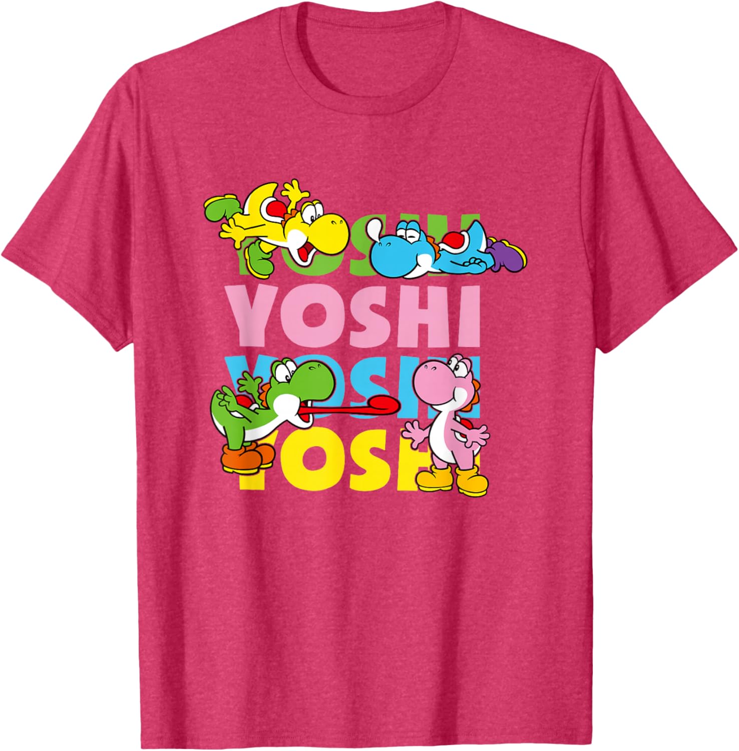 Super Mario Yoshi Pastel Color Icon T-Shirt for Fun Fashion Lovers - 5