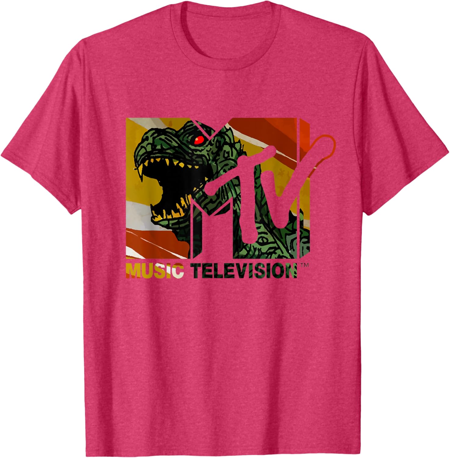 Mademark x MTV Vintage Logo Monster Graphic T-Shirt for Men & Women - 7