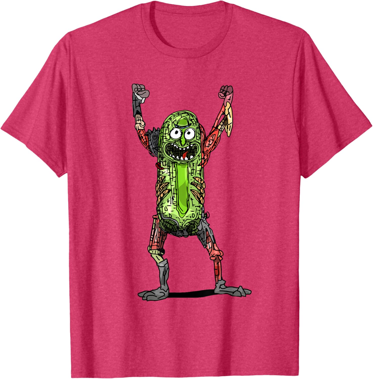 Mademark x Rick and Morty Pickle Rick Black T-Shirt for Fans - 4
