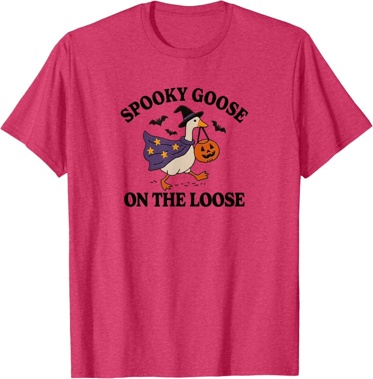 Spooky Goose on the Loose Funny Halloween T-Shirt for Animal Lovers - 11