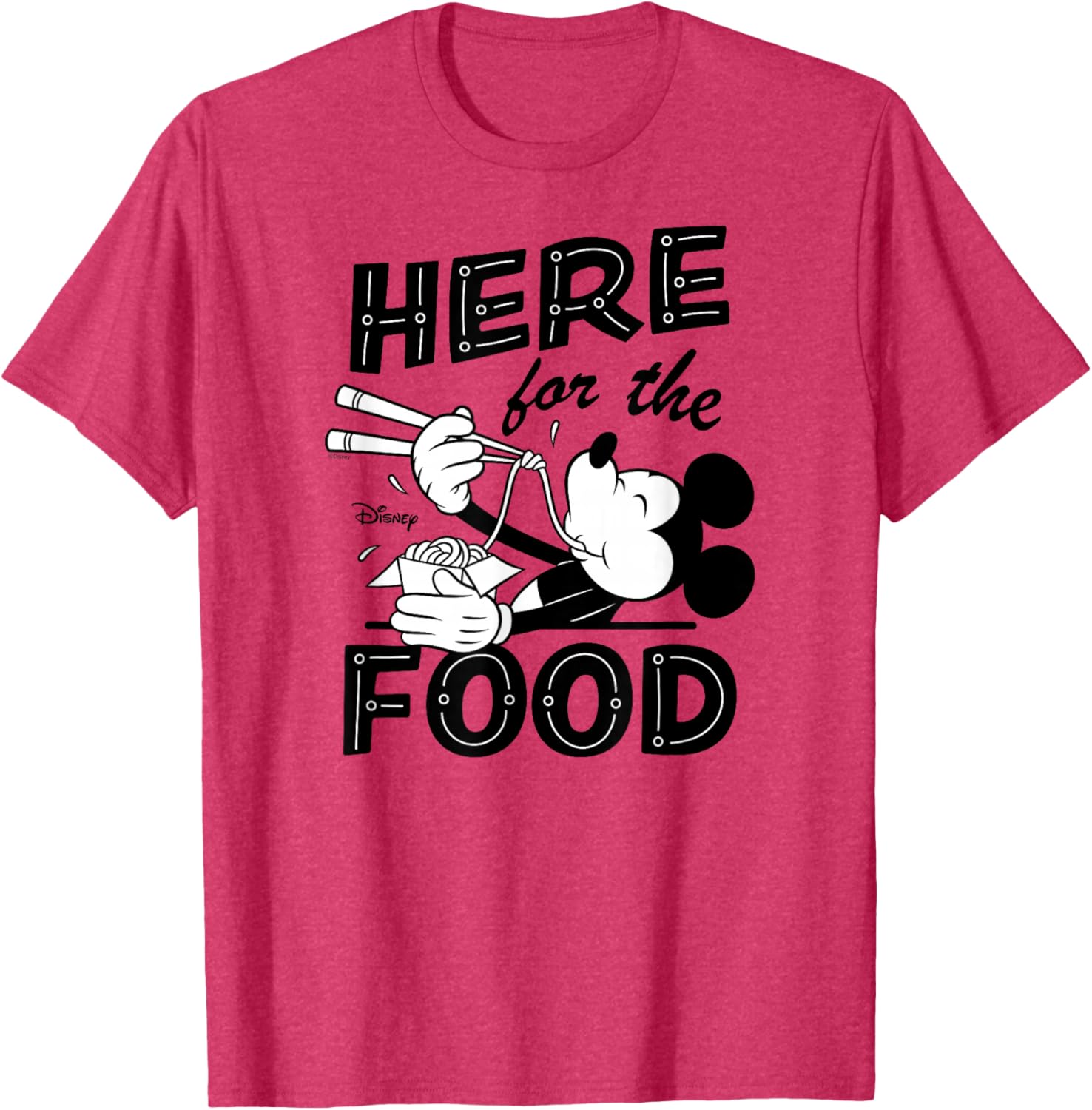 Disney Mickey Here for the Food T-Shirt Fun and Comfortable Apparel - 8