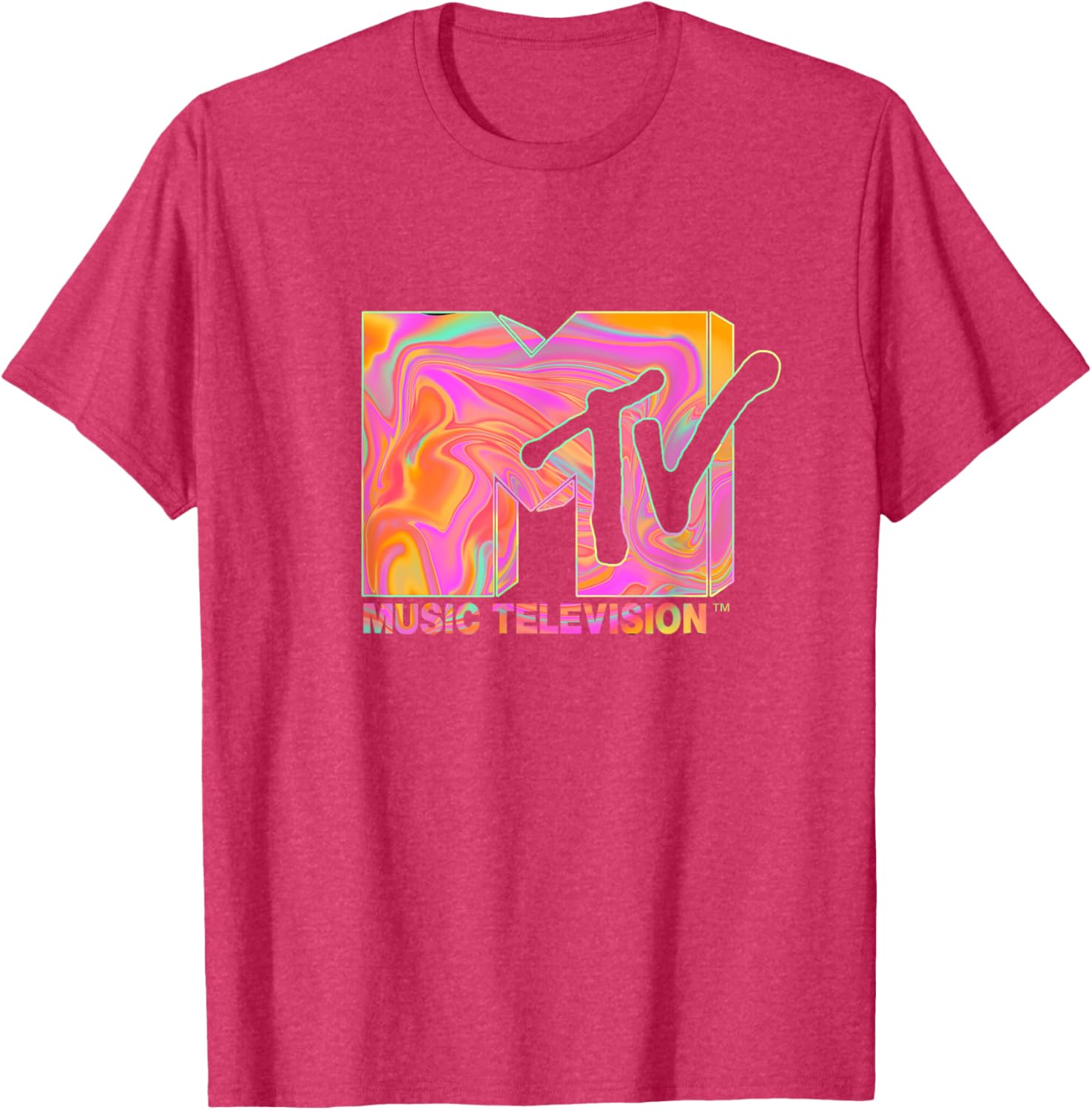 Mademark x MTV Retro Logo T-Shirt in 70s 80s Hippie Style Fashion - 5