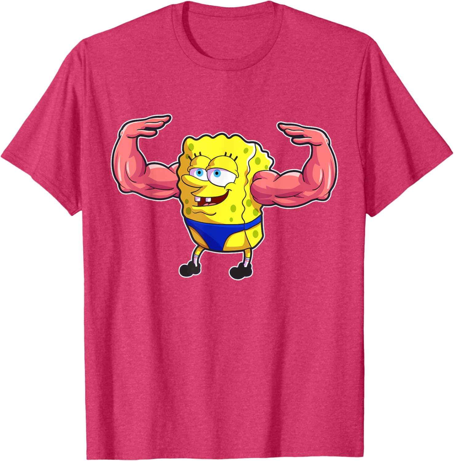 Mademark SpongeBob SquarePants MuscleBob BuffPants T-Shirt for Fans - 5