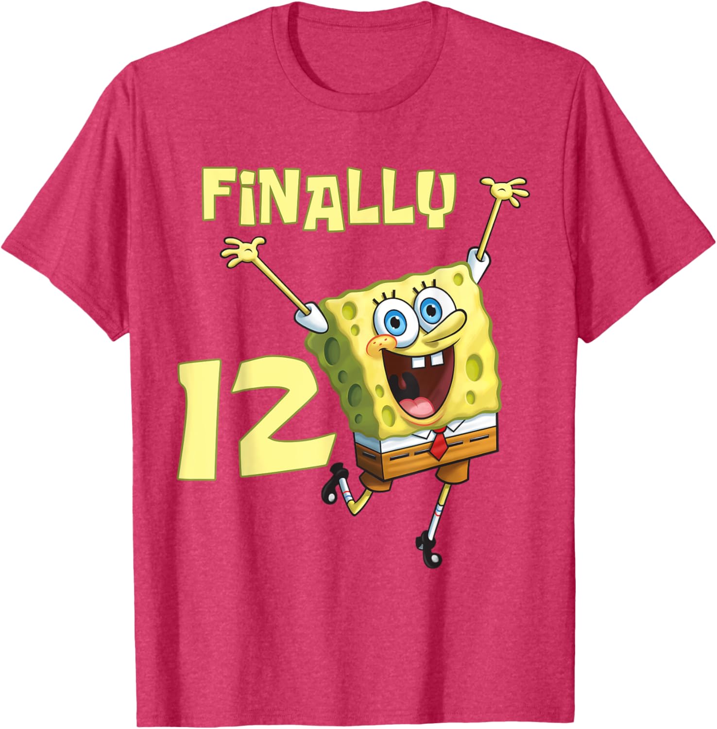 Mademark SpongeBob SquarePants 12th Birthday T-Shirt for Kids - 19