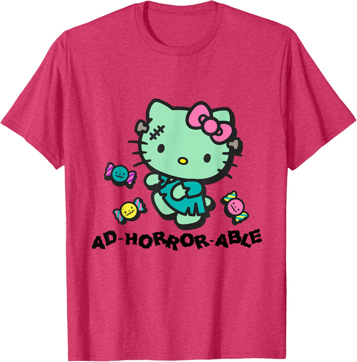Hello Kitty Horror-Themed T-Shirt Adorable and Fun Fashion Apparel - 6
