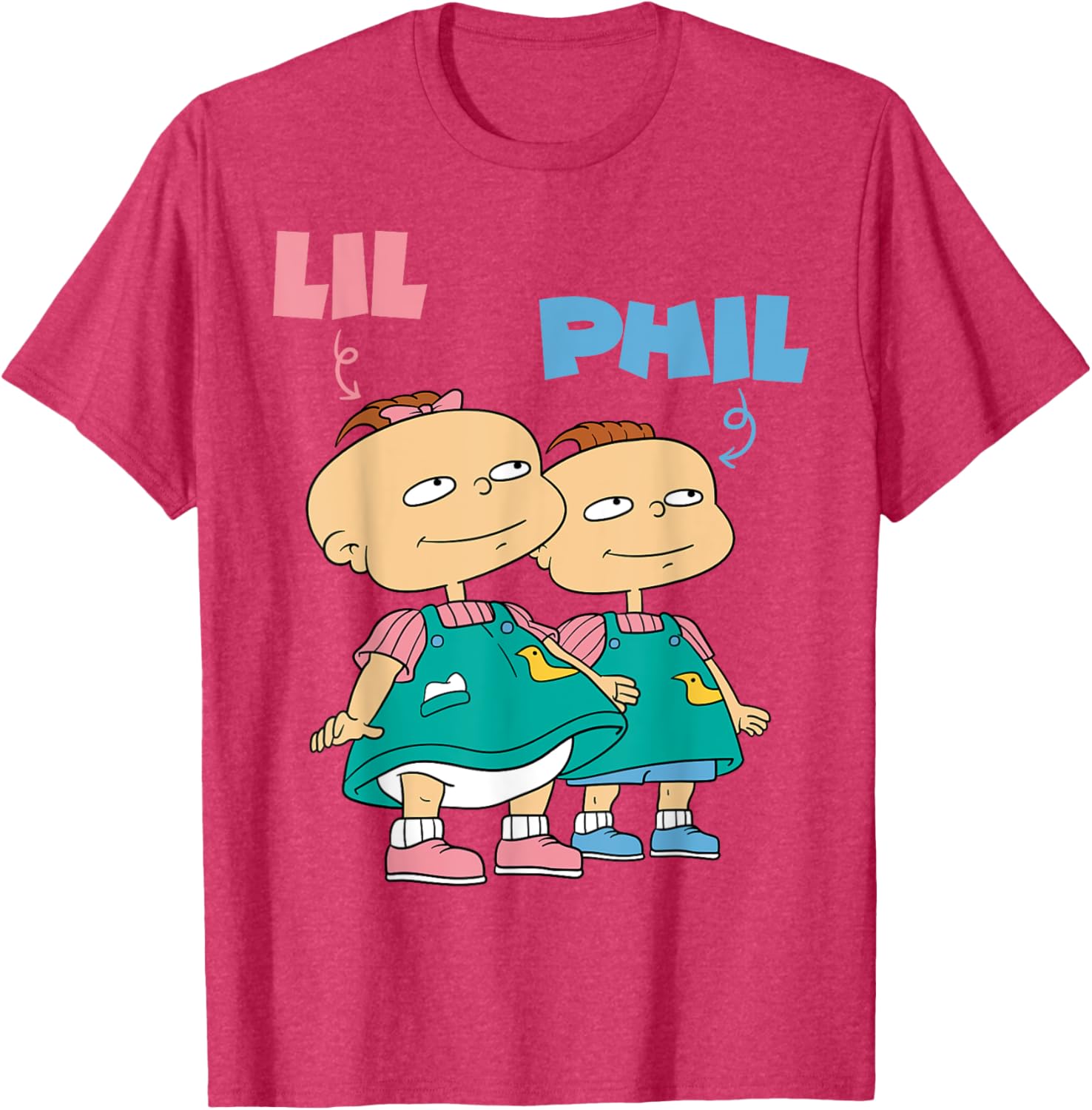 Mademark x Rugrats Lil and Phil Devil Twins T-Shirt for Kids and Adults - 8