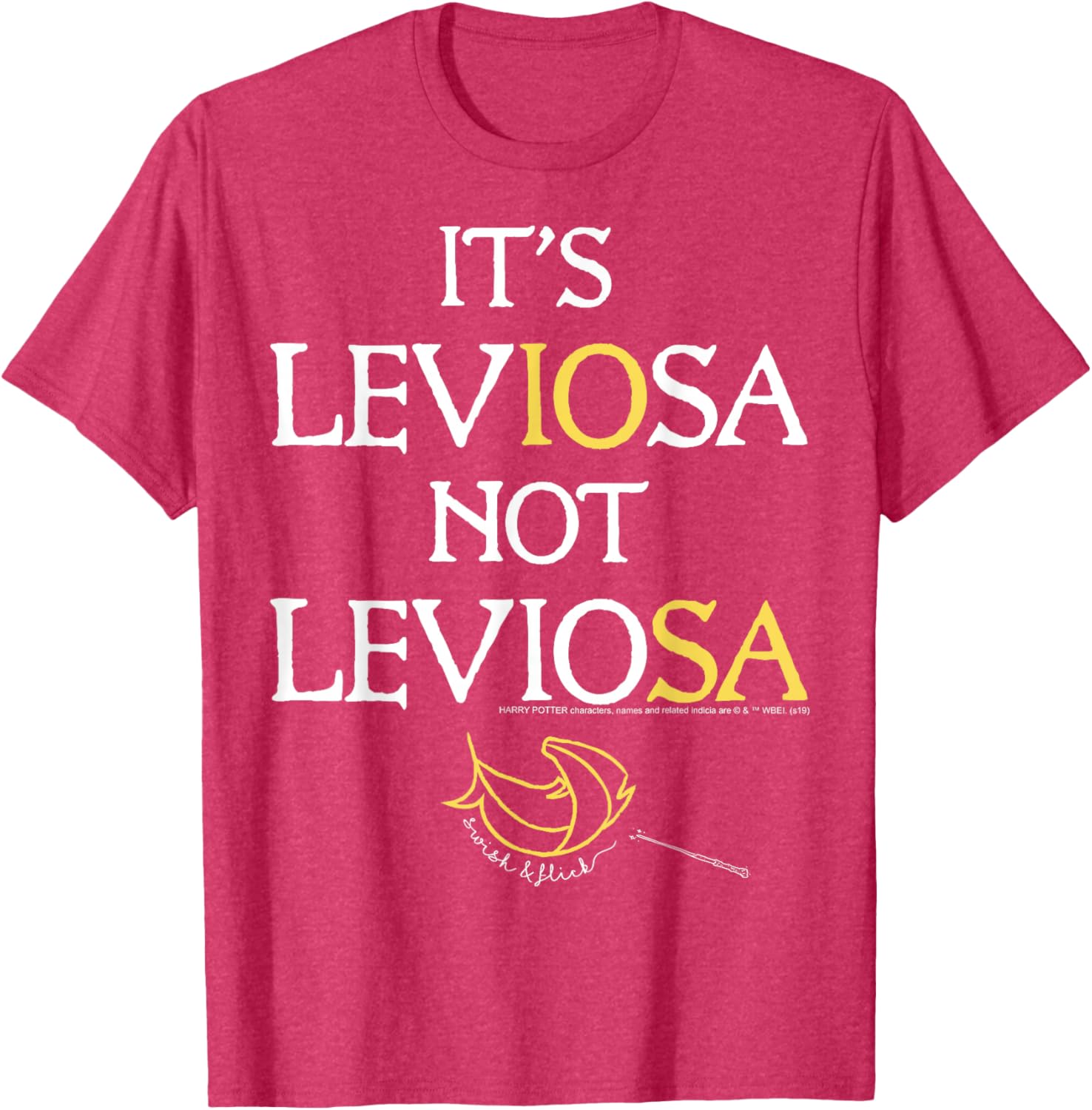 Harry Potter Leviosa Magic Feather Logo T-Shirt for Fans and Wizards - 2