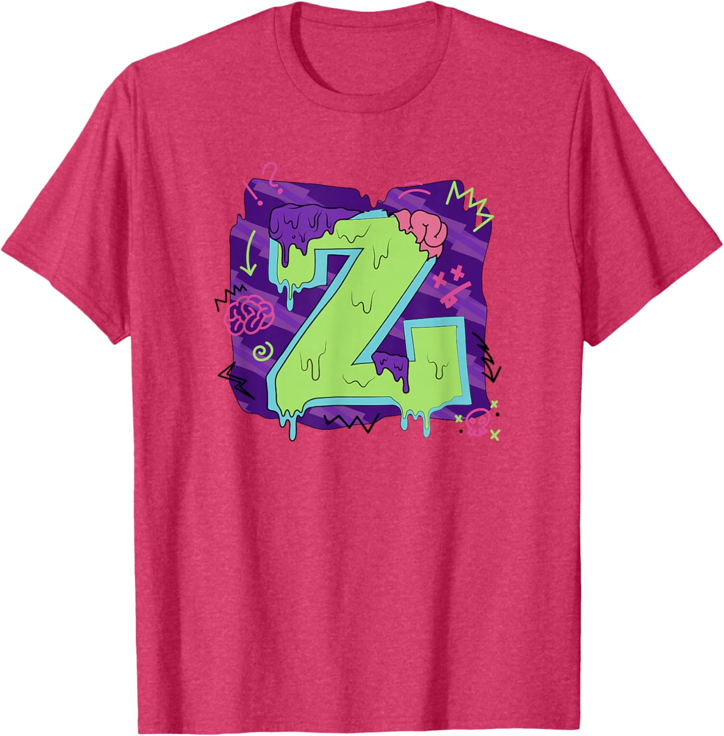 Disney Zombies Seabrook Football Letter Z Drippy Logo T-Shirt for Fans - 7