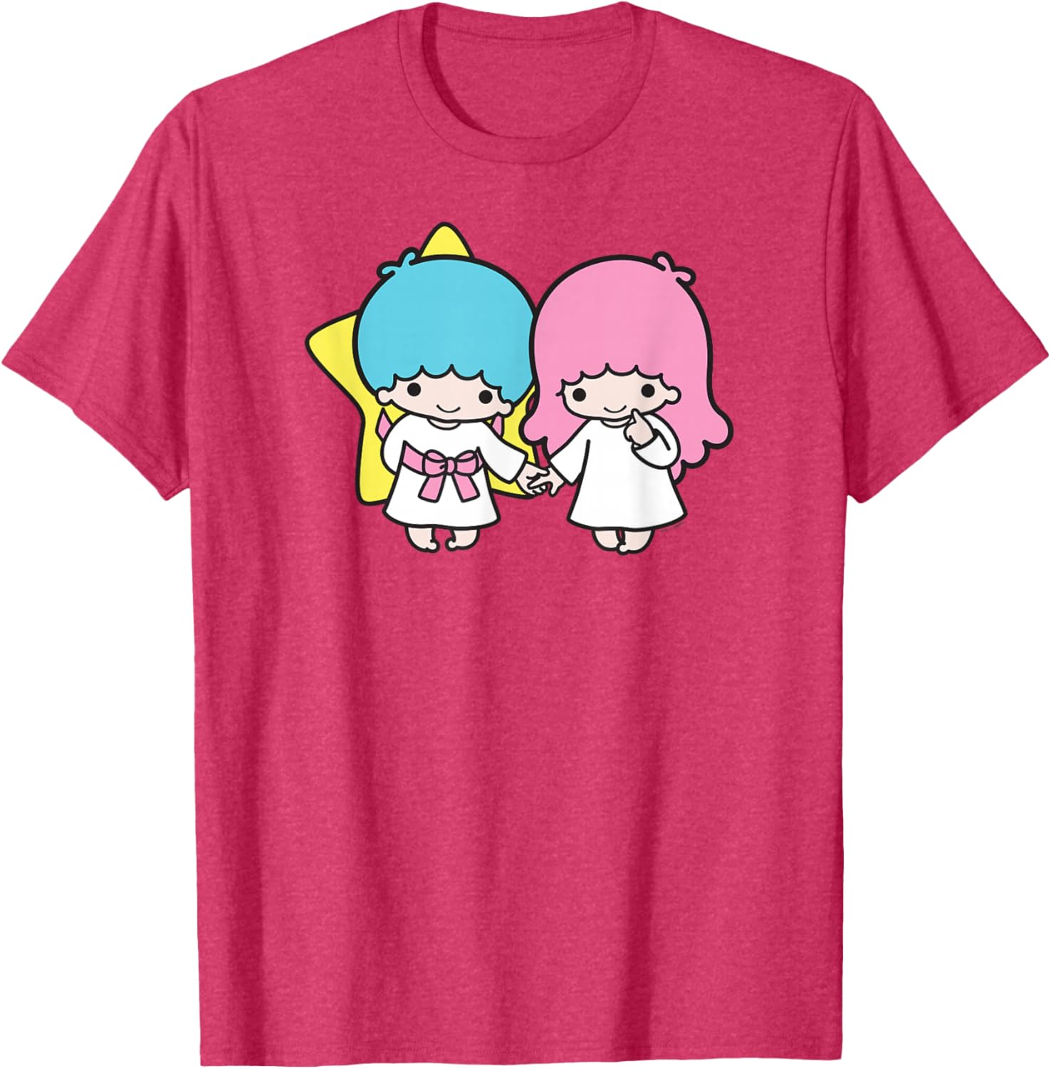 Adorable Little Twin Stars Holding Hands T-Shirt for Kids and Adults - 1