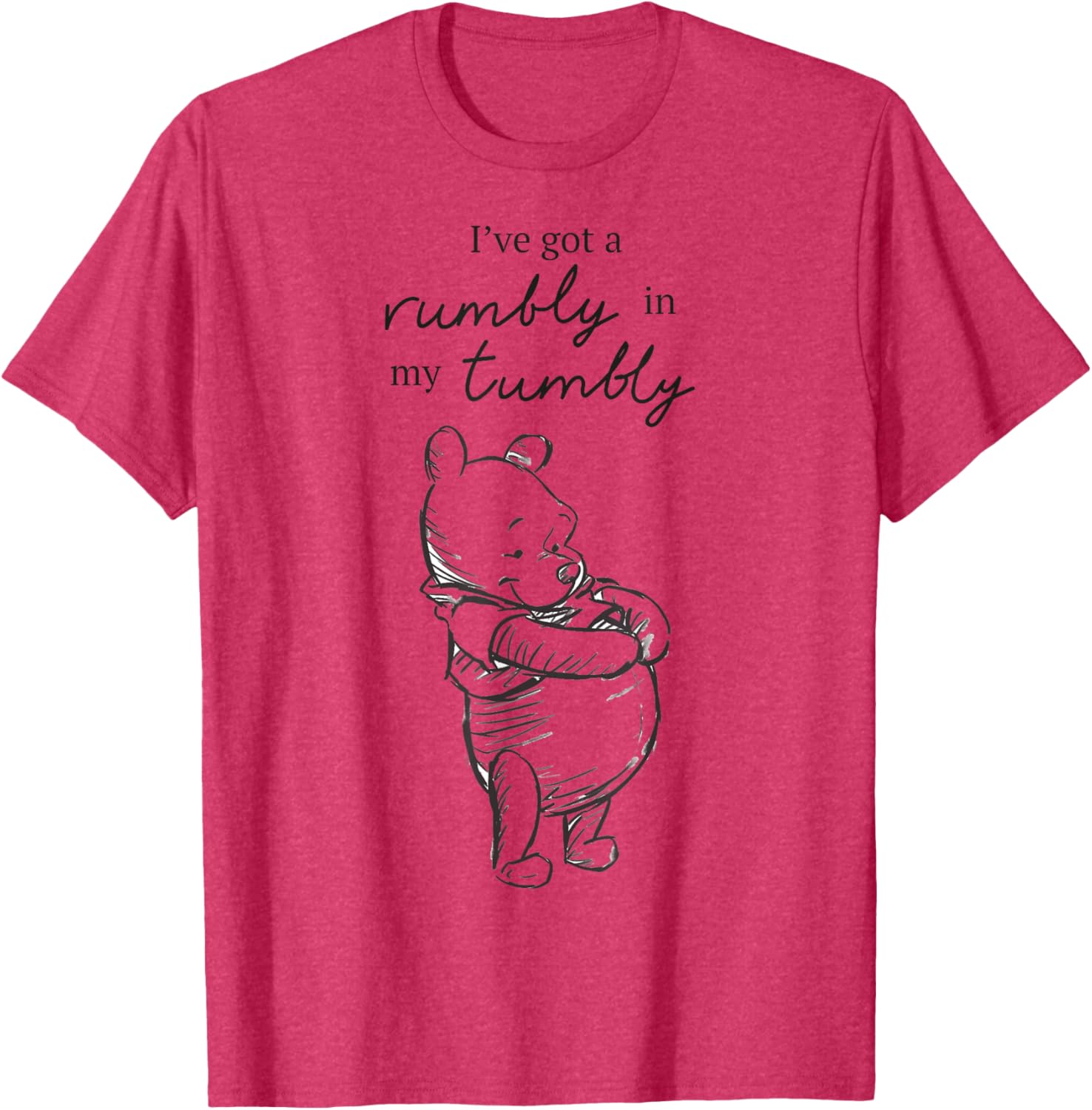 Disney Winnie The Pooh Rumbly Tummy Logo T-Shirt for Kids and Adults - 7
