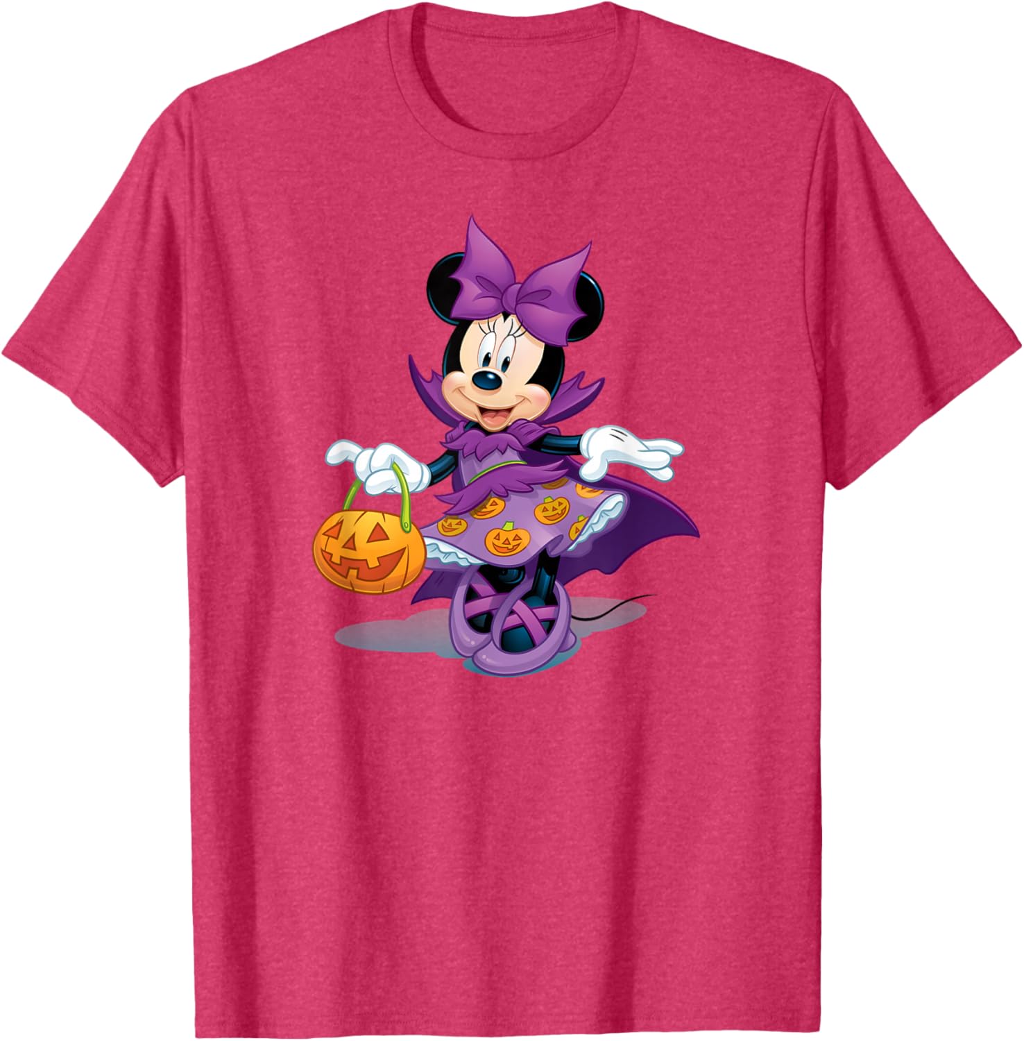 Minnie Mouse Halloween Purple Pumpkin Dress T-Shirt for Kids - 4