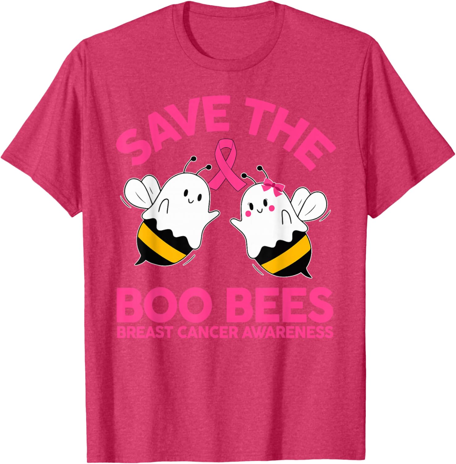 Save The Boobees Breast Cancer Halloween T-Shirt for Women - 15
